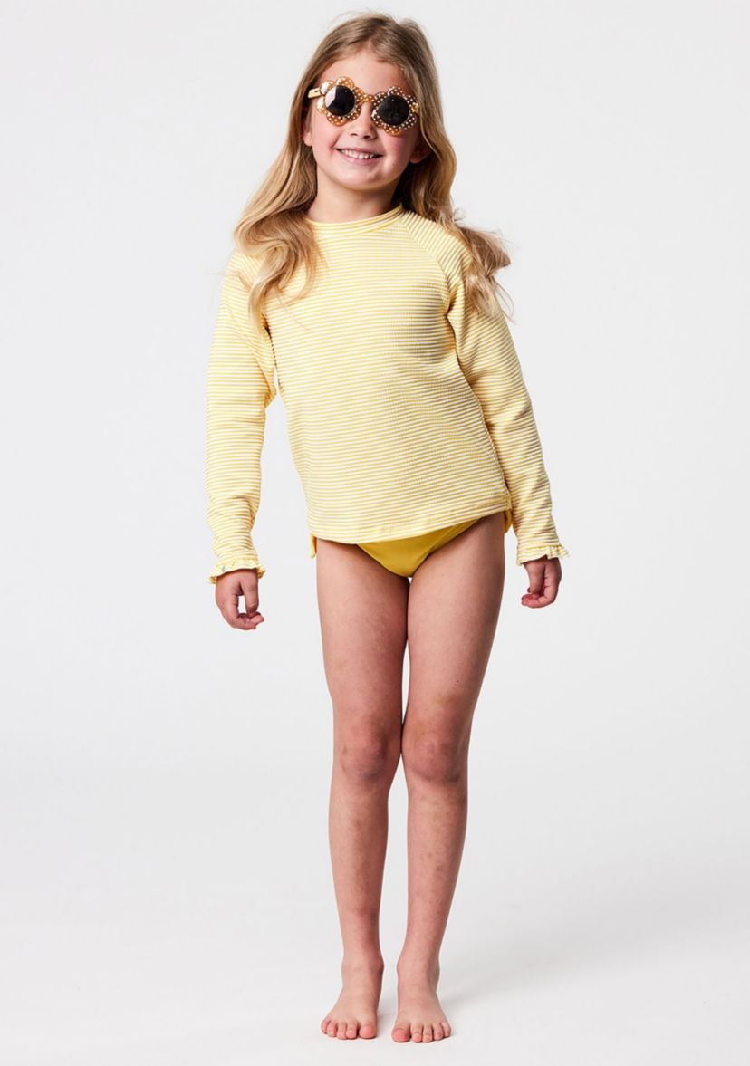 Marigold Stripe LS Rash Top