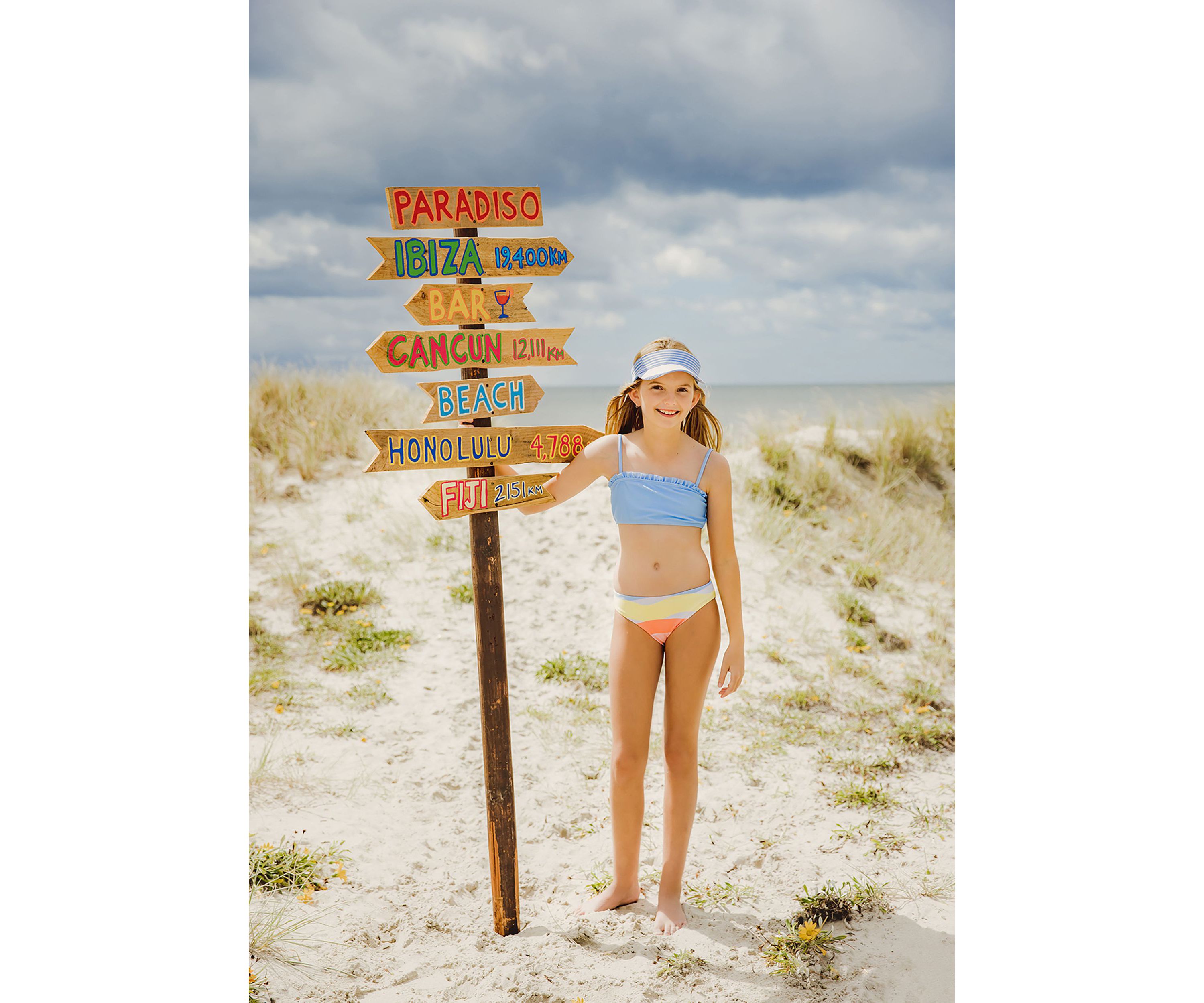 Good Vibes Frilled Bandeau Bikini