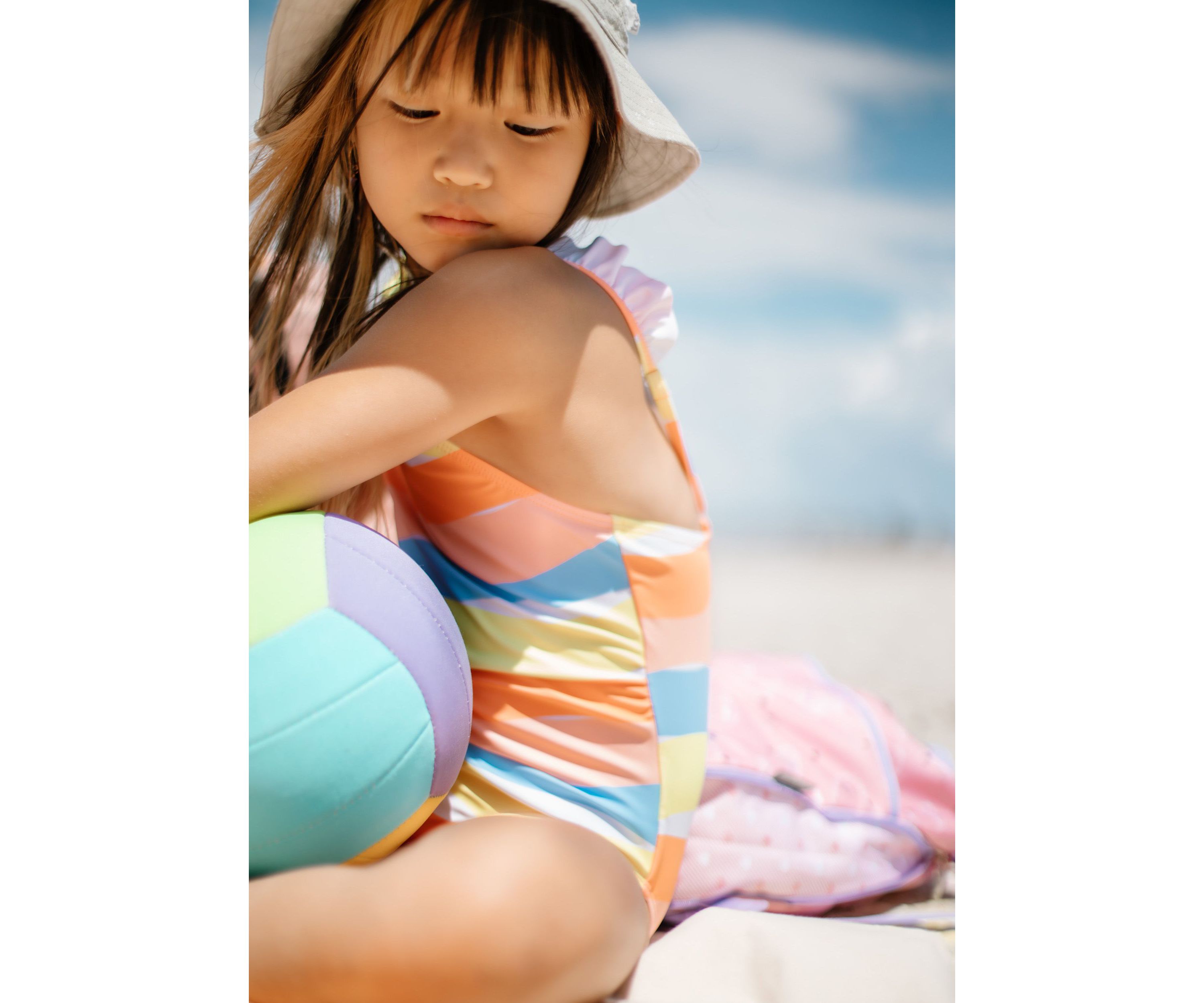 Good Vibes Frill Strap Swimsuit