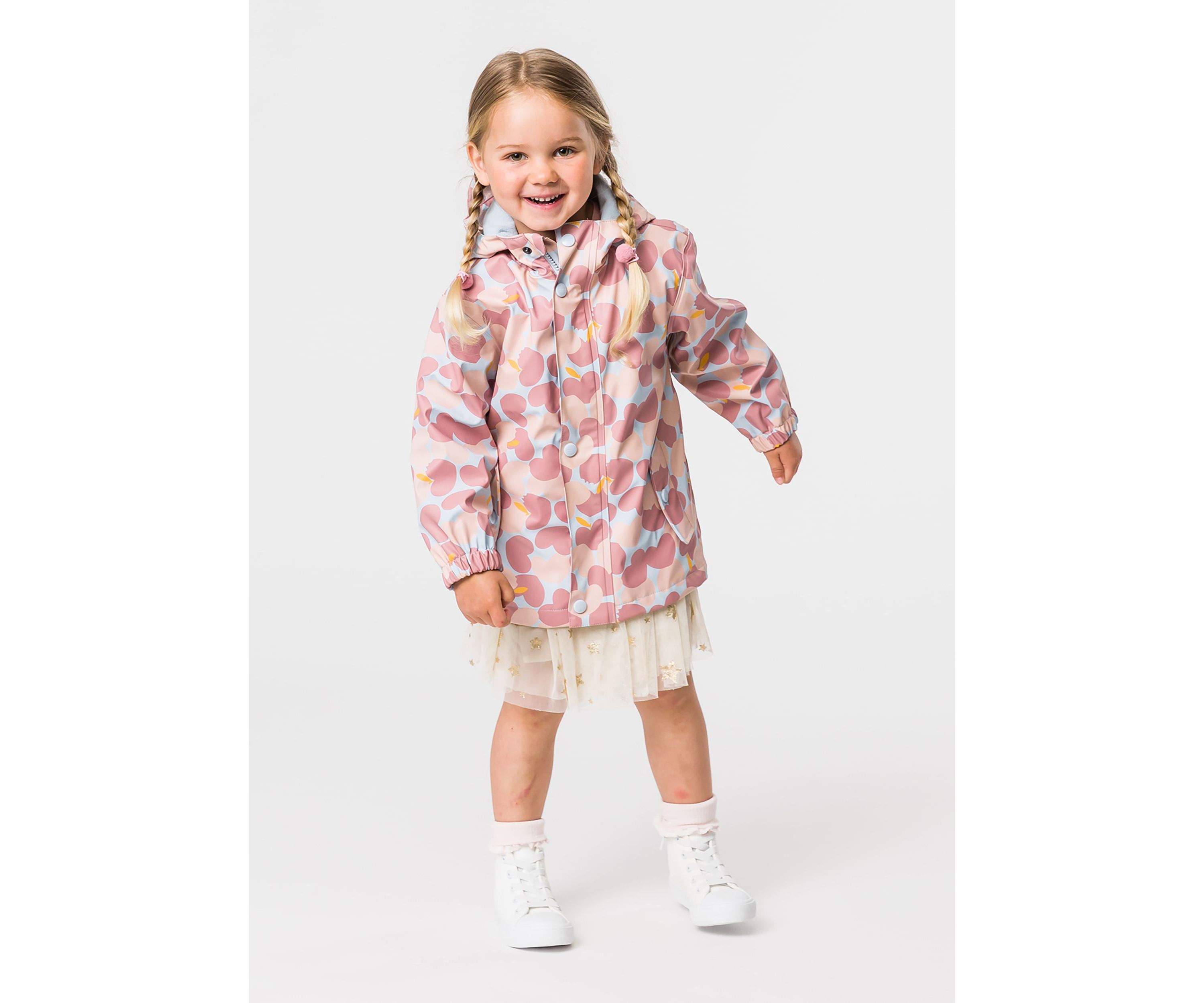 Girls 1 - 10 Apple Love Recycled Waterproof Raincoat