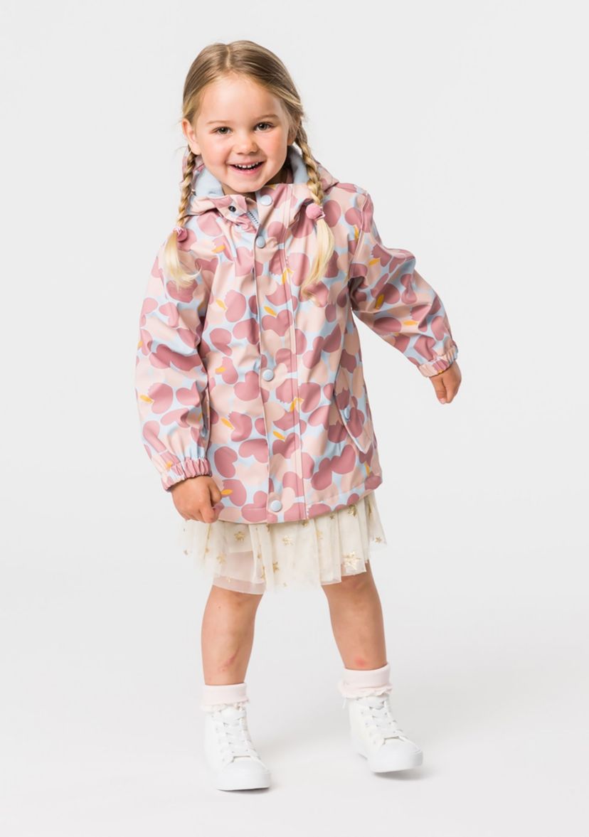 Girls 1 - 10 Apple Love Recycled Waterproof Raincoat