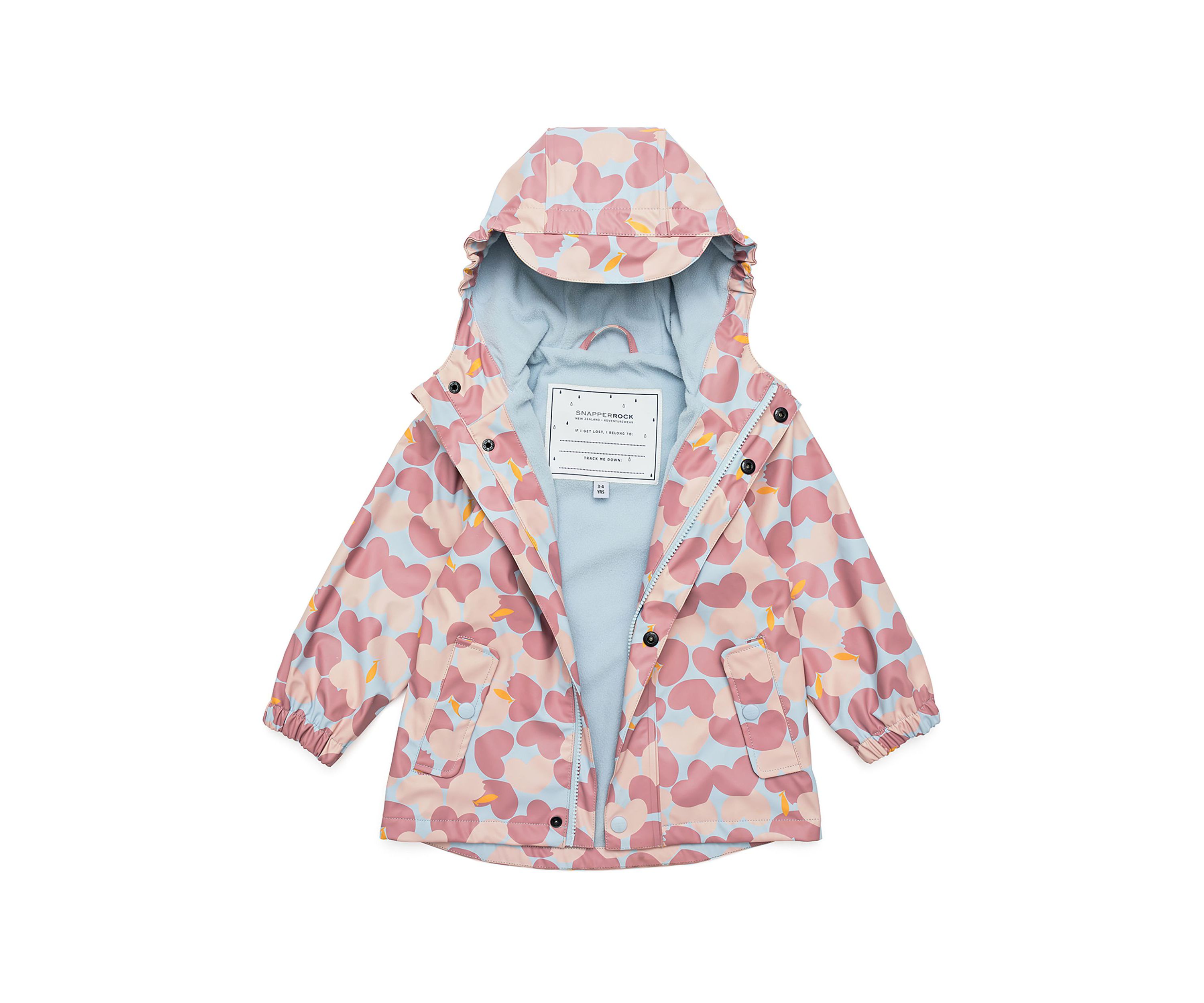 Girls 1 - 10 Apple Love Recycled Waterproof Raincoat