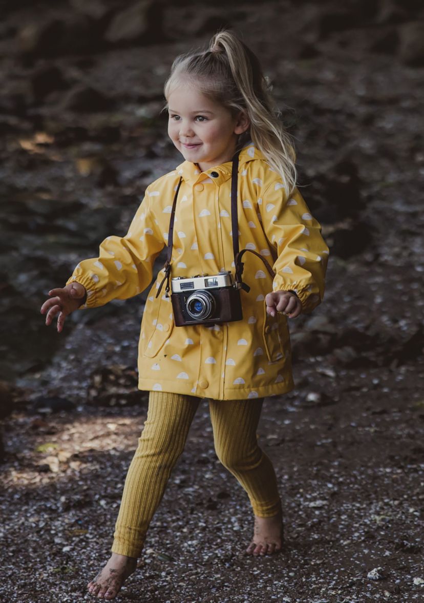 Girls 1 - 10 Sun Cloud Recycled Waterproof Raincoat