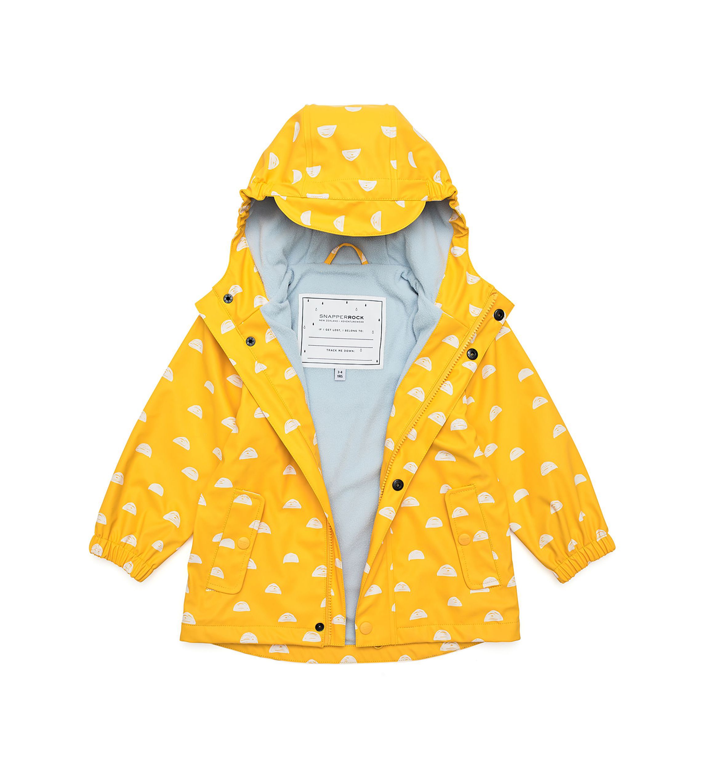 Girls 1 - 10 Sun Cloud Recycled Waterproof Raincoat