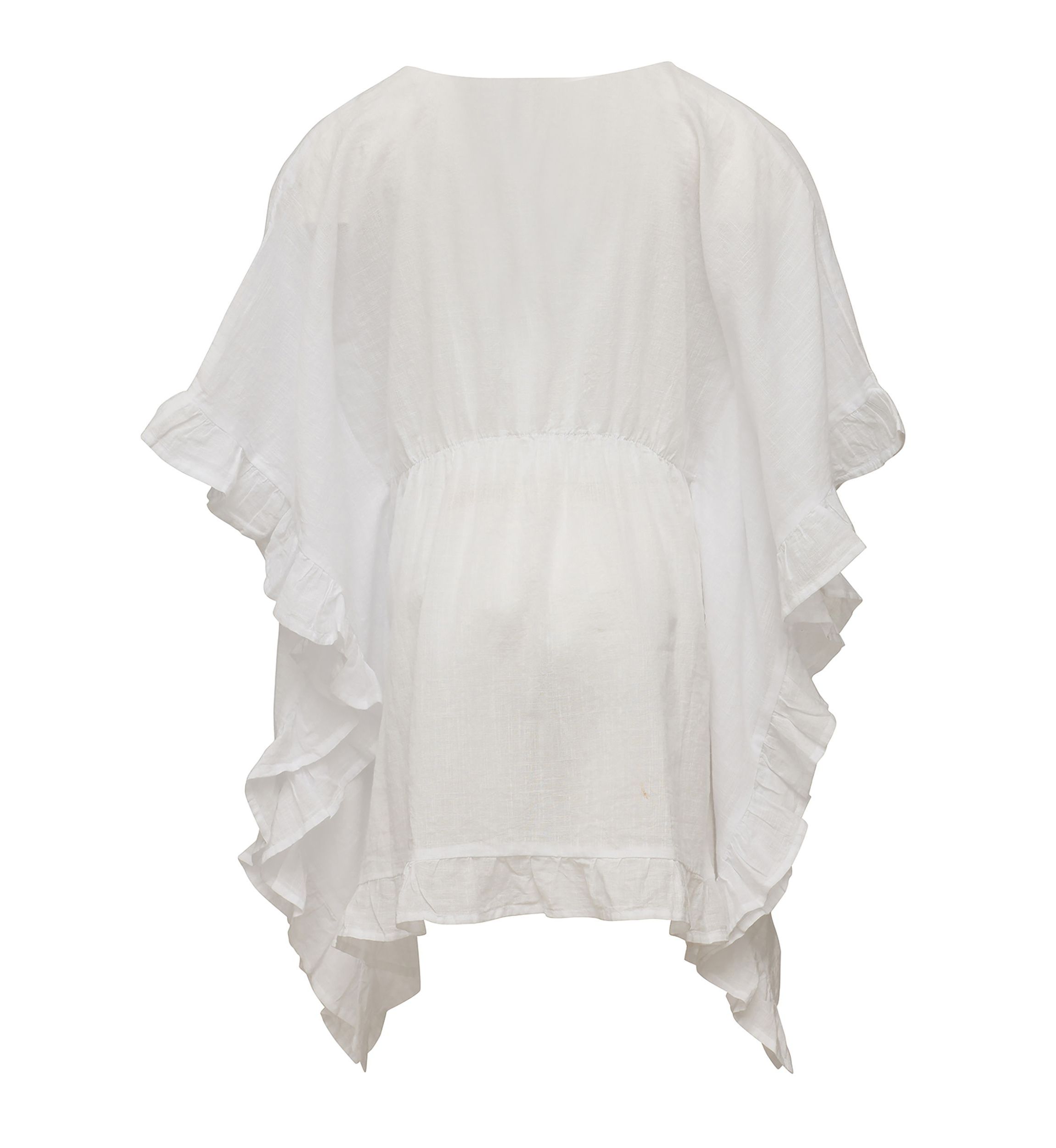Girls 4 - 16 White Frilled Cover Up