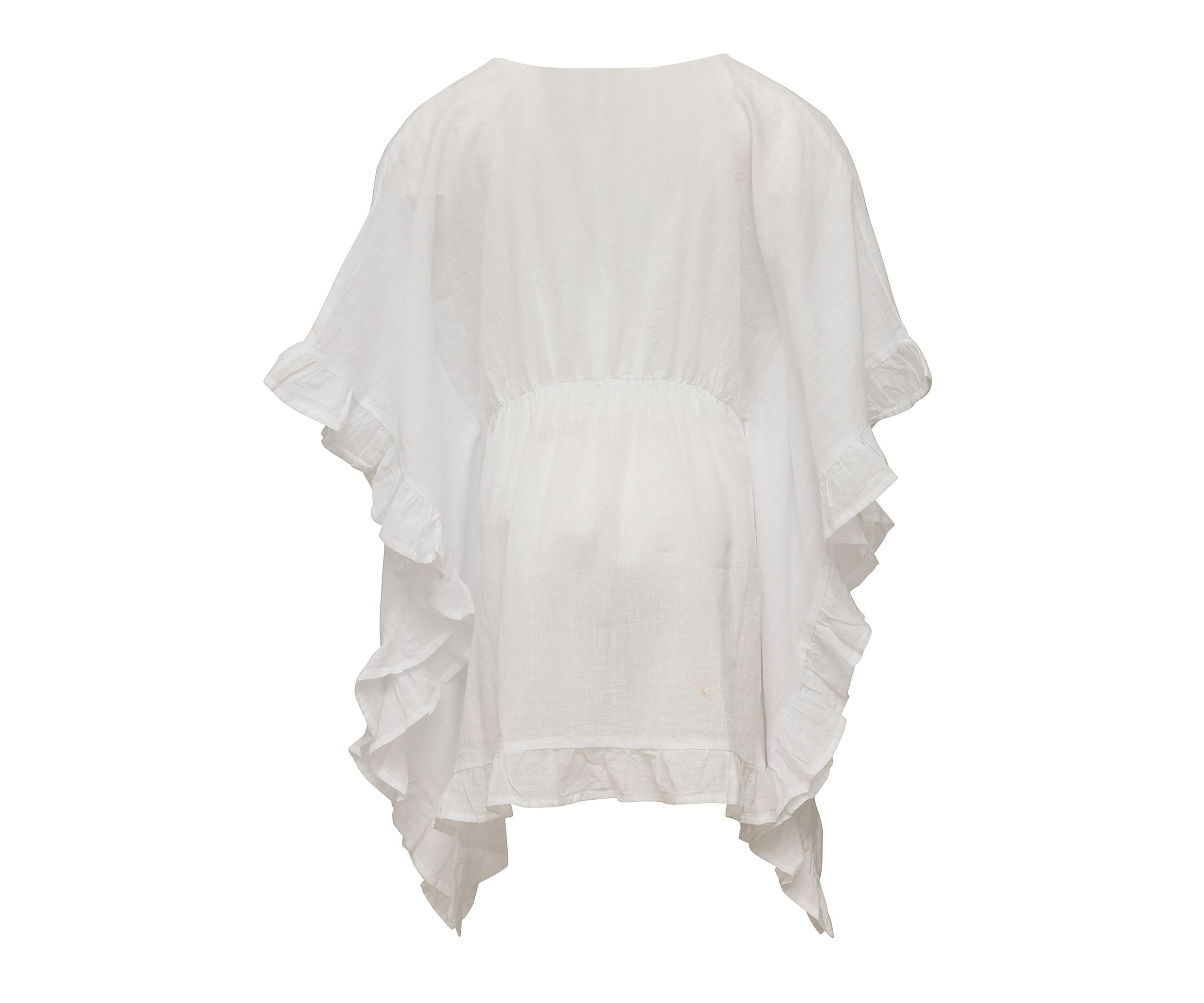 Girls 4 - 16 White Frilled Cover Up