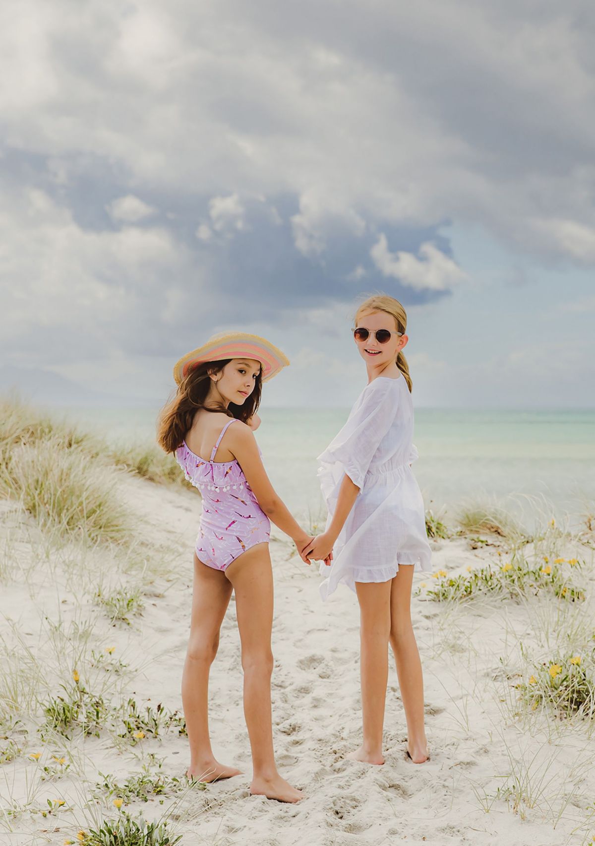 Girls 4 - 16 White Frilled Cover Up