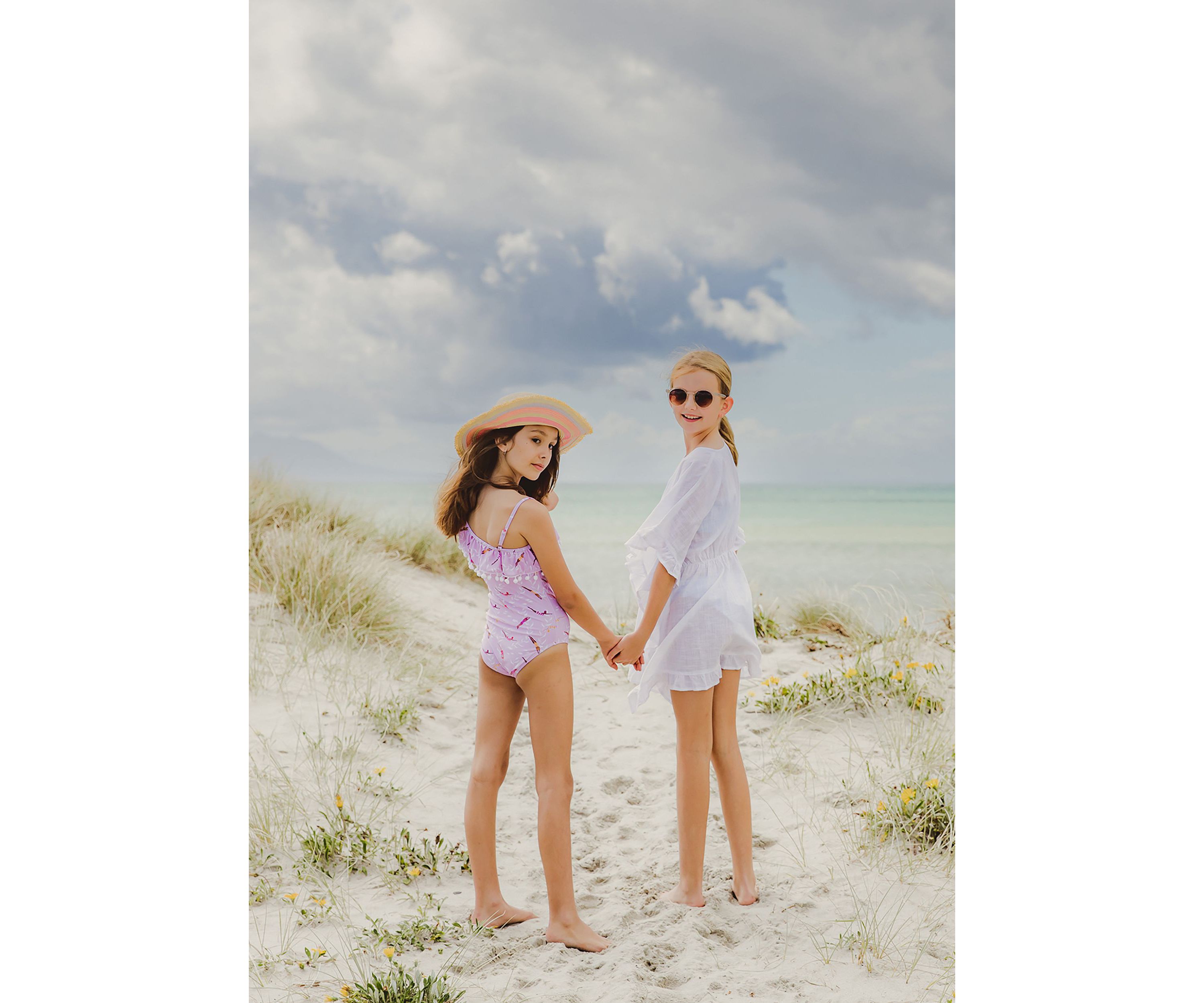 Girls 4 - 16 White Frilled Cover Up