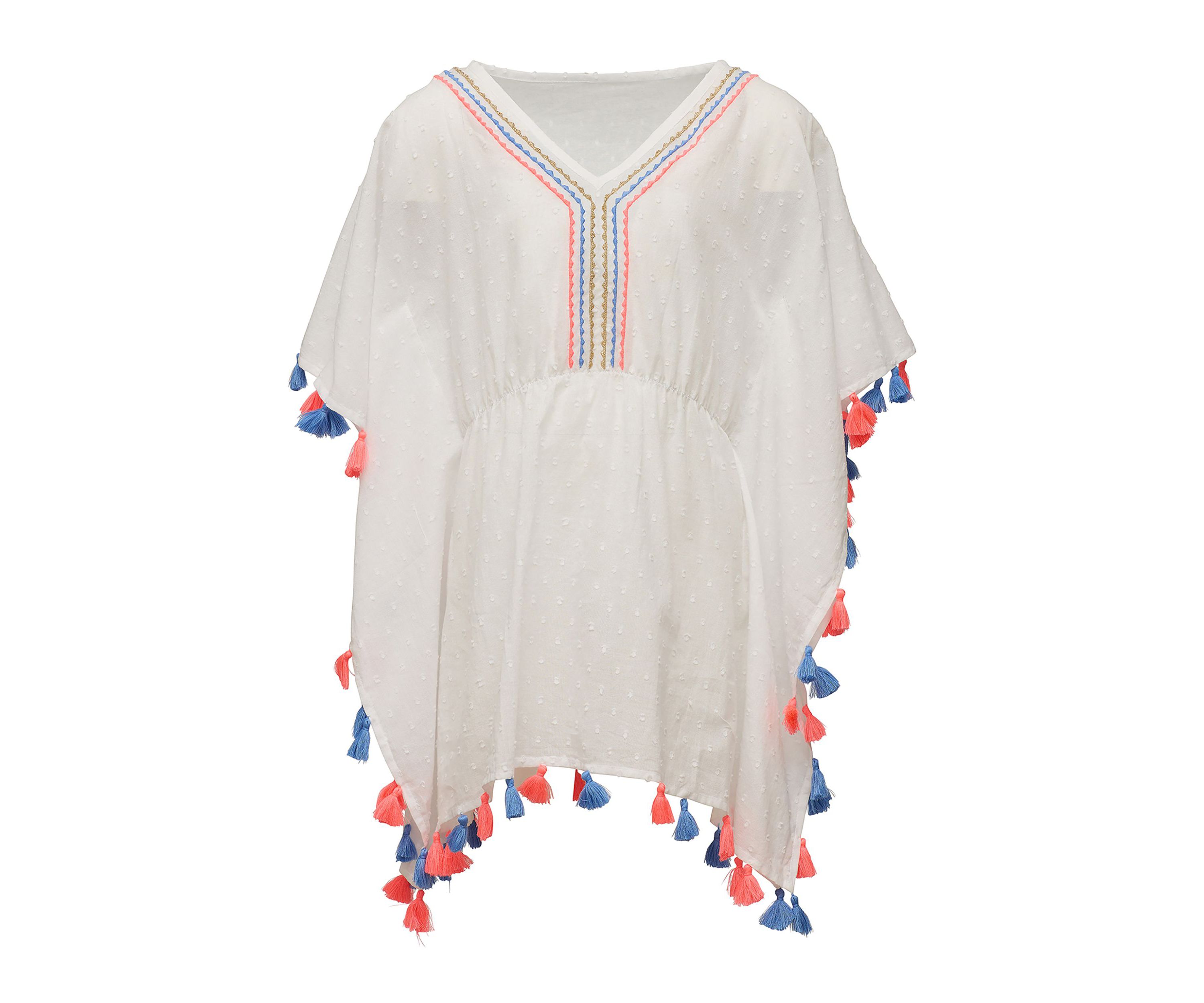 Girls 4 - 16 White Sherbet Tassel Cover Up
