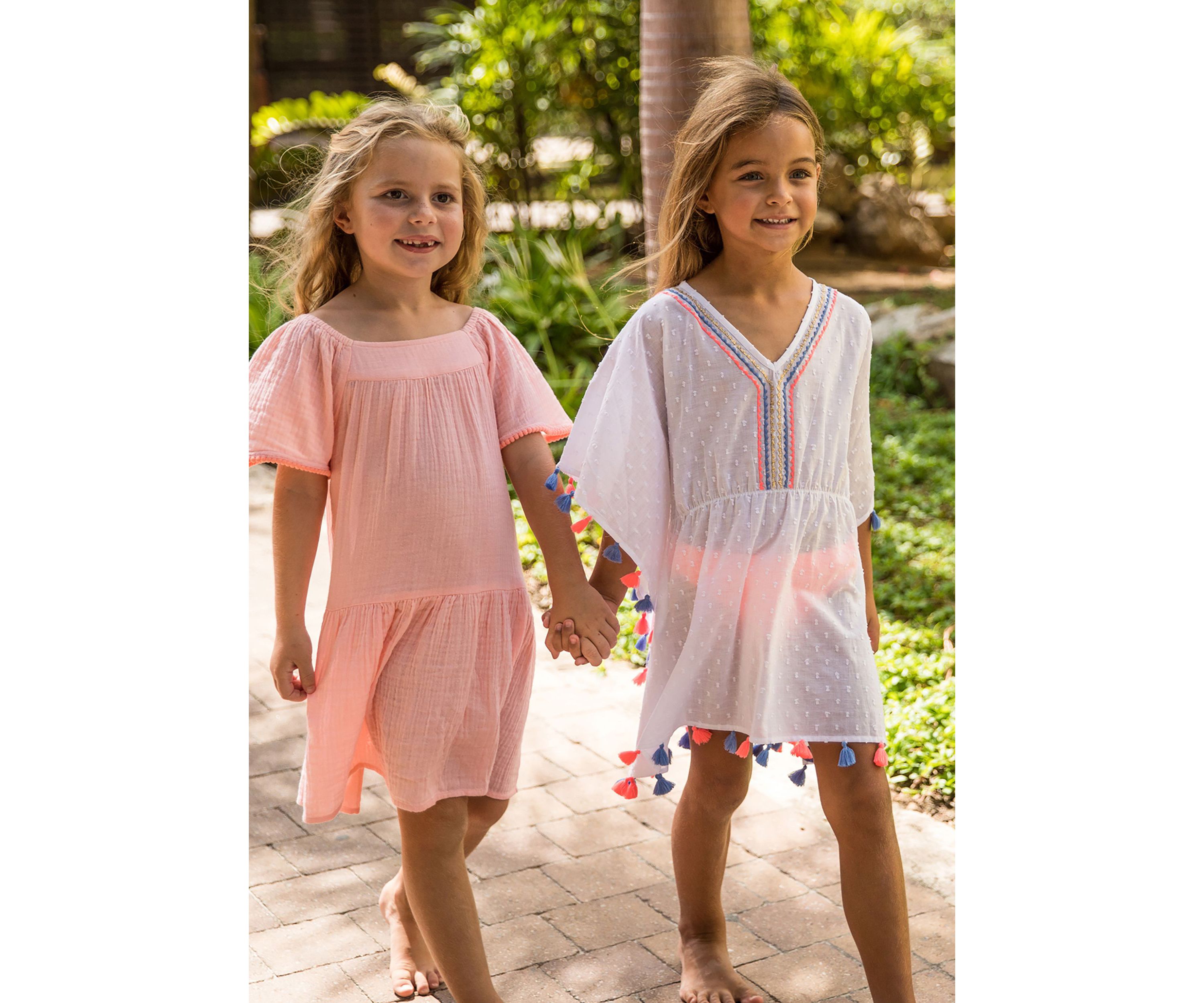 Girls 4 - 16 White Sherbet Tassel Cover Up