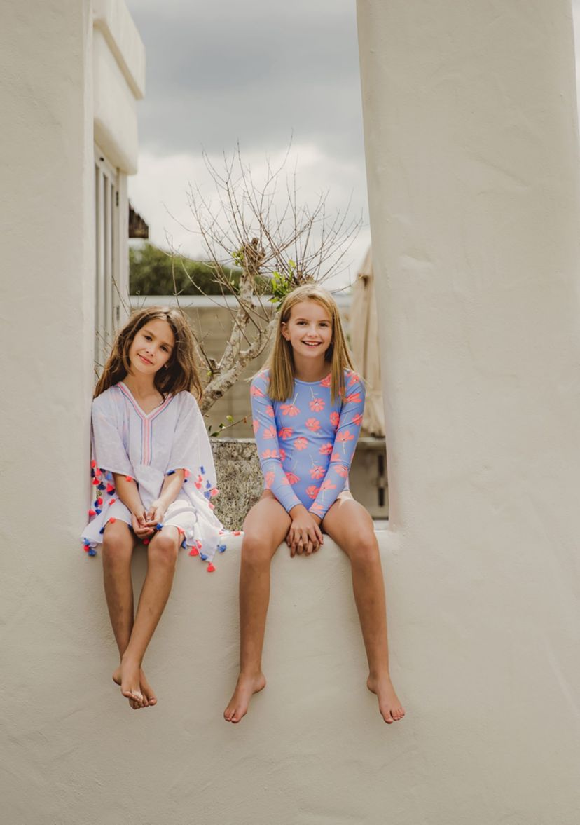 Girls 4 - 16 White Sherbet Tassel Cover Up
