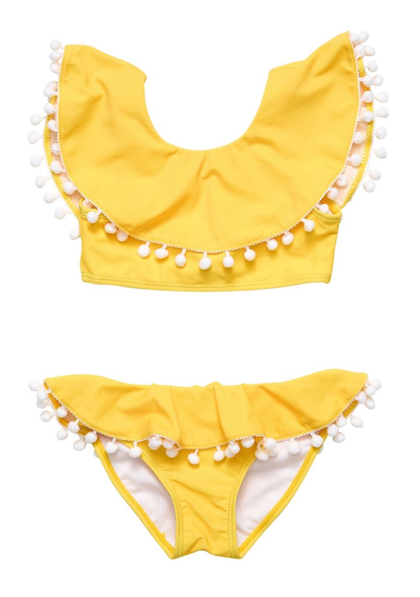 Hello Yellow Flounce Bikini