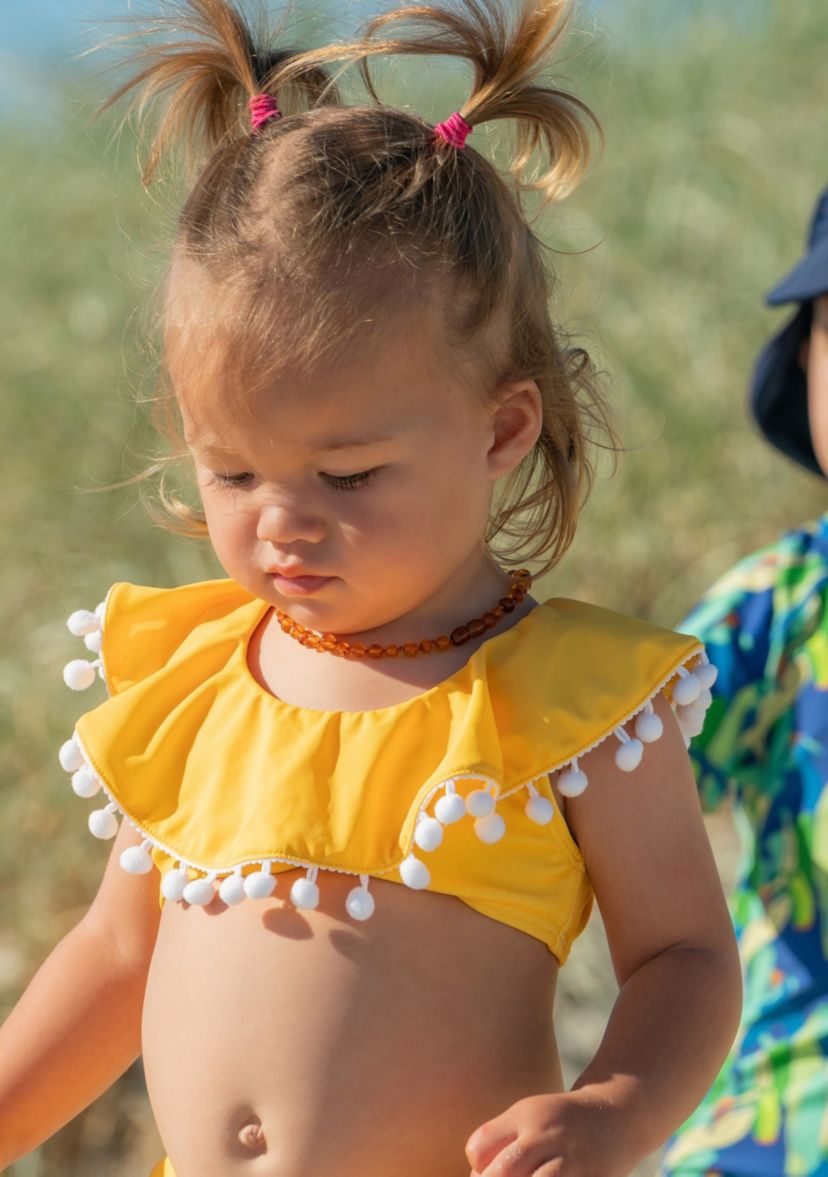 Hello Yellow Flounce Bikini
