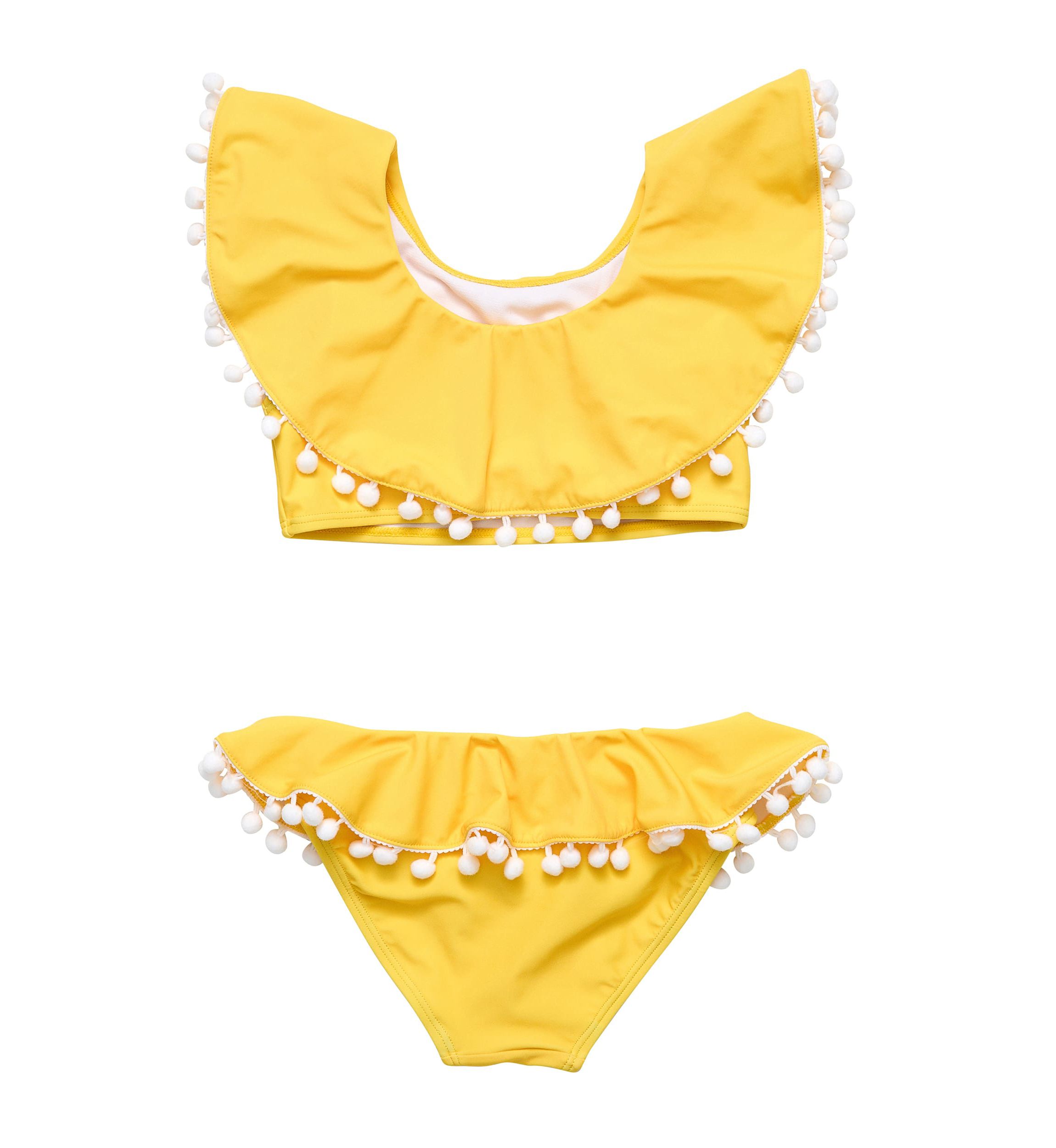 Hello Yellow Flounce Bikini