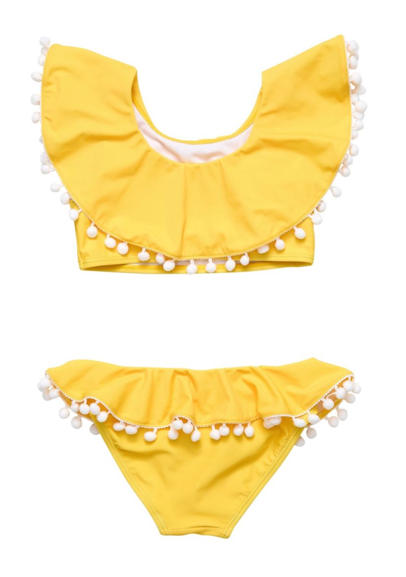 Hello Yellow Flounce Bikini