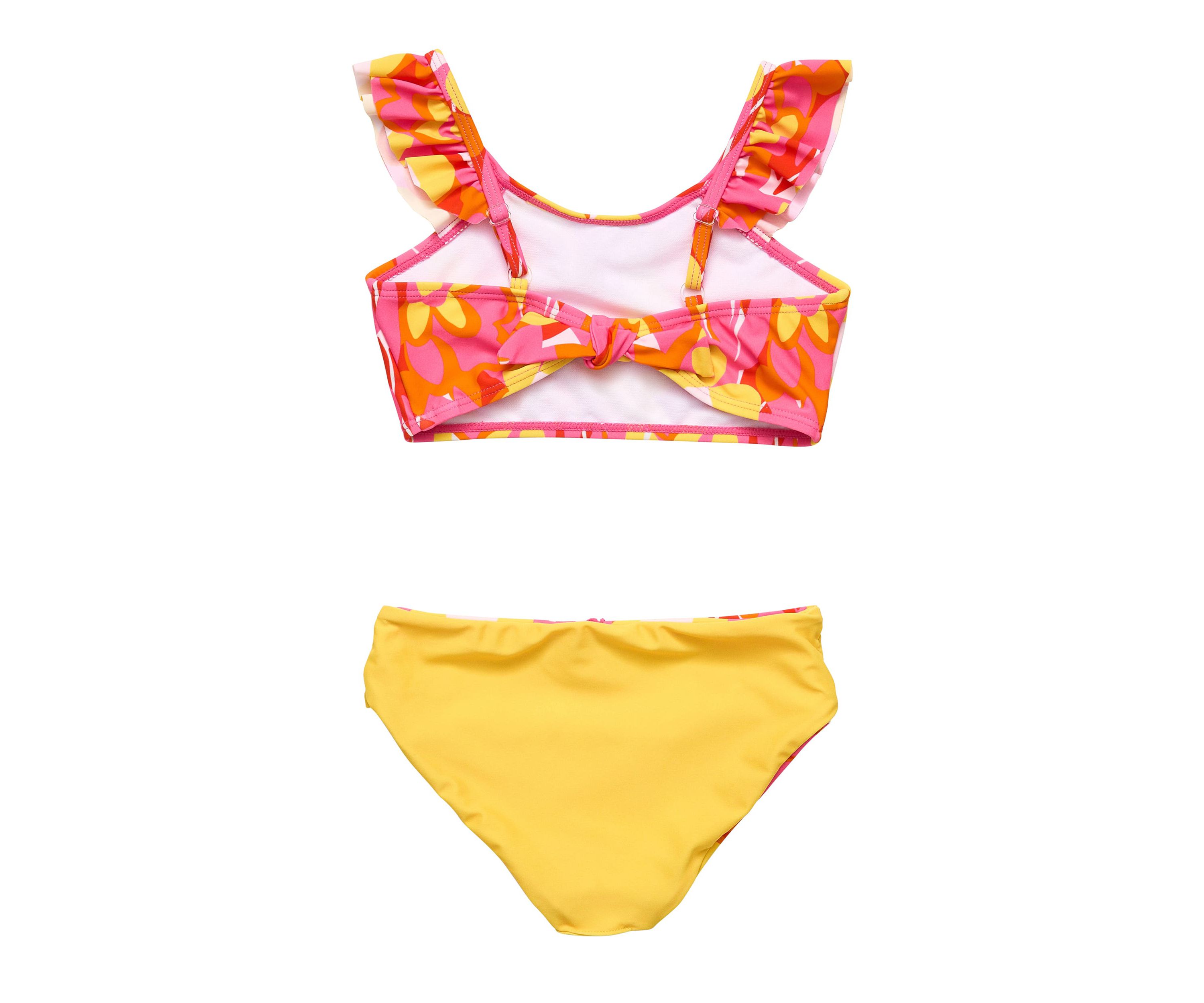Pop of Sunshine Frill Crop Bikini