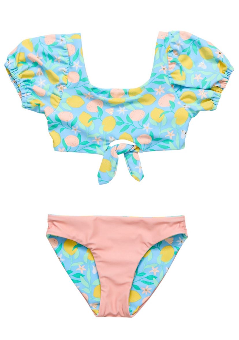 Lemon Drops Knot Front Bikini
