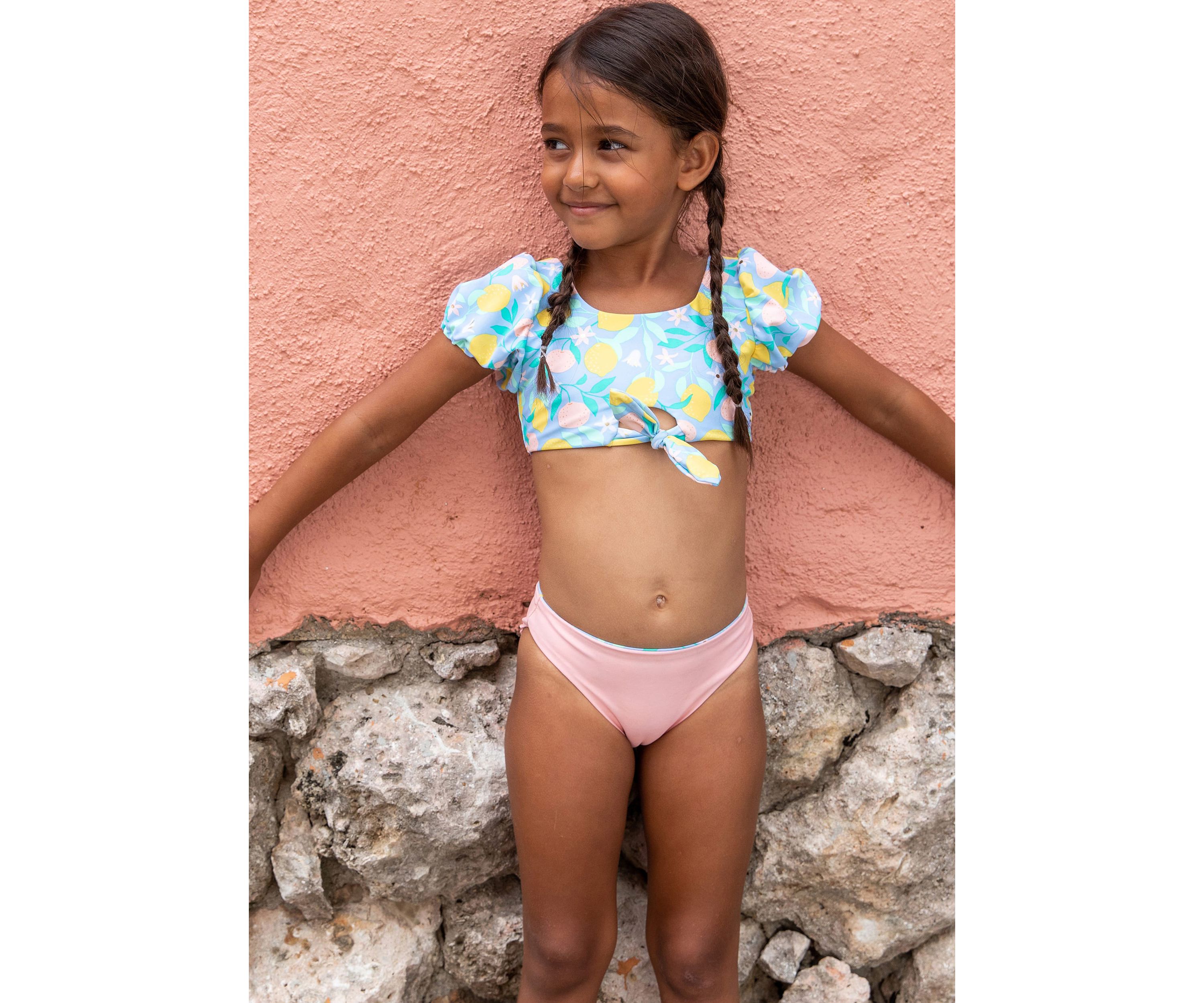 Lemon Drops Knot Front Bikini