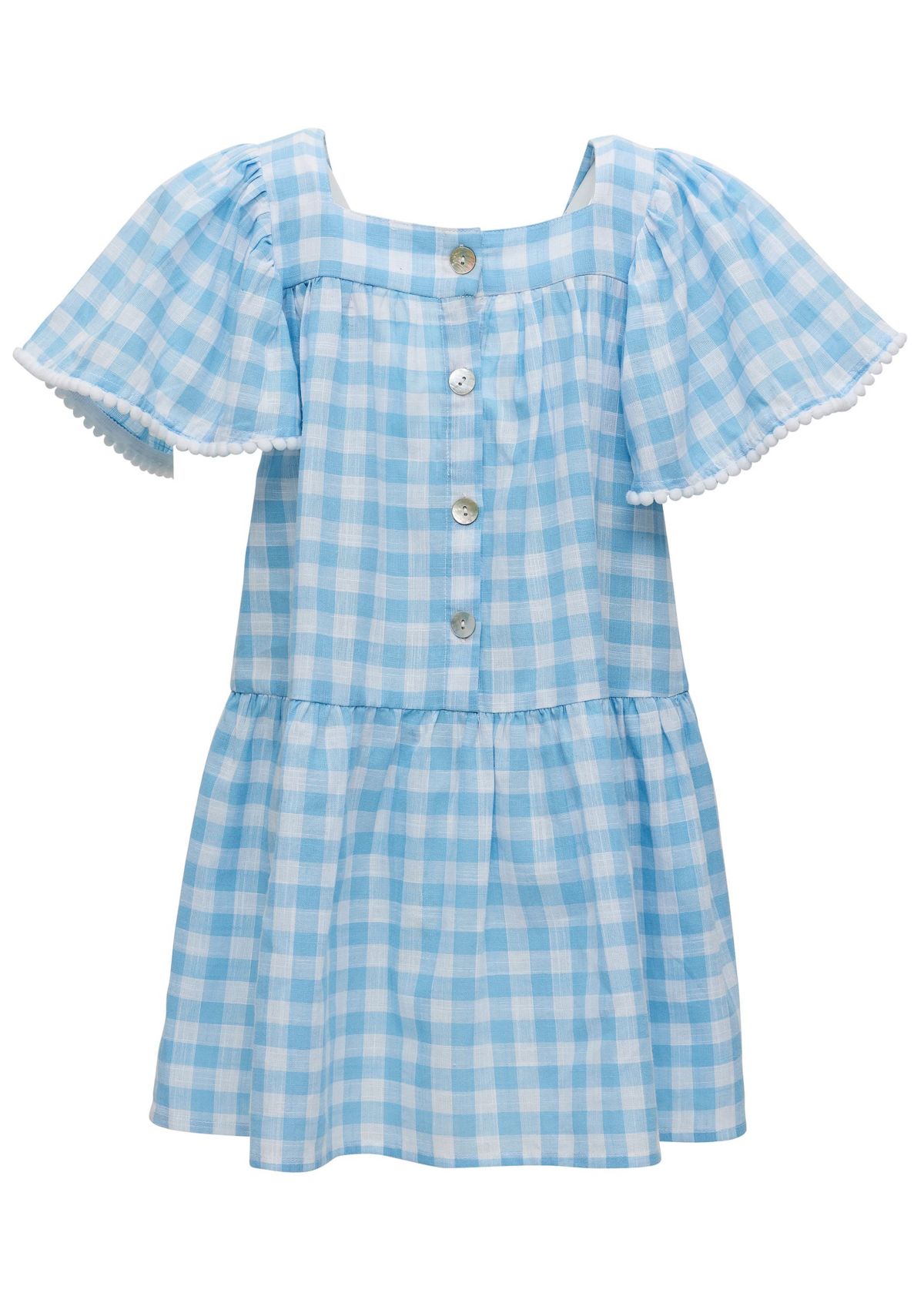 Cornflower Gingham Beach Dress