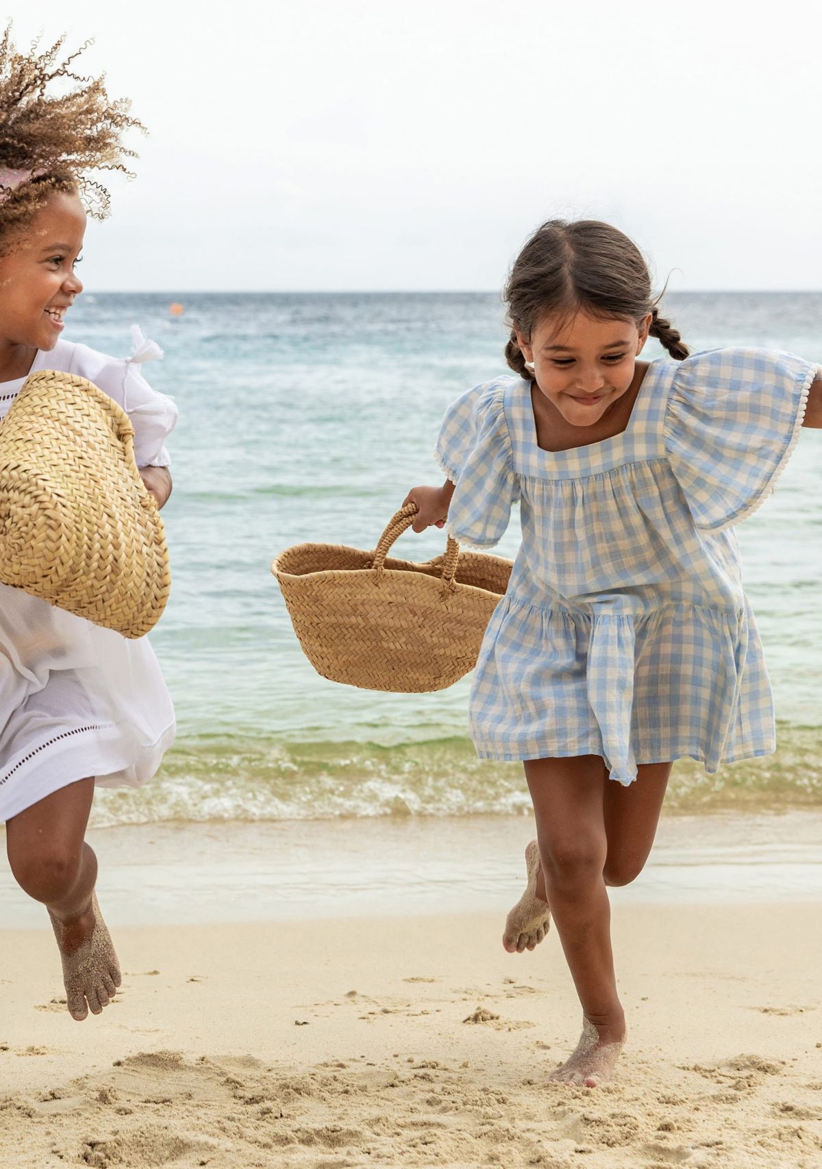 Cornflower Gingham Beach Dress