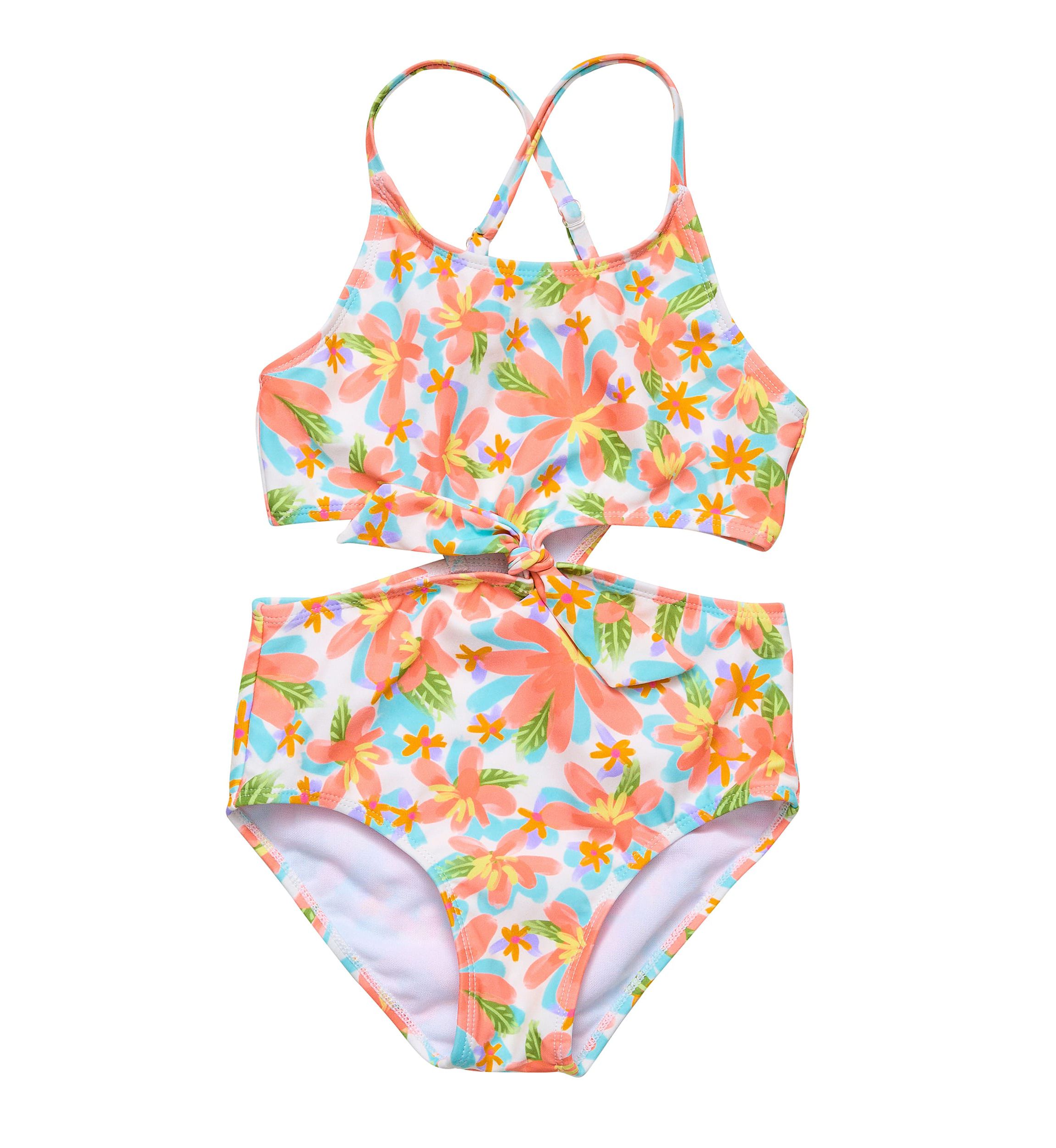 Hawaiian Luau Sustainable Cut Out Swimsuit
