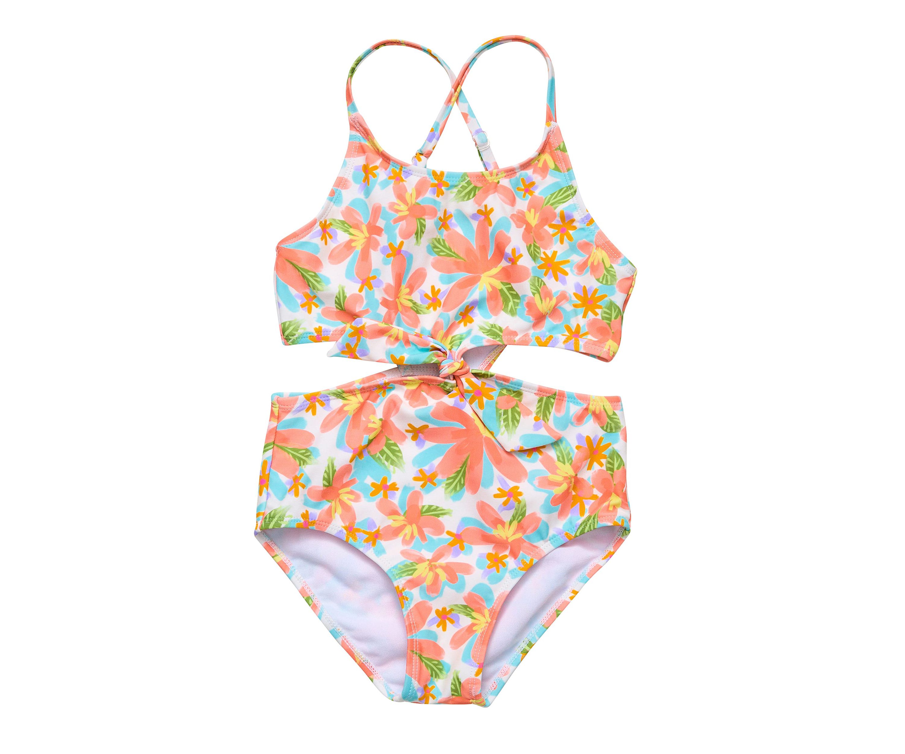 Hawaiian Luau Sustainable Cut Out Swimsuit