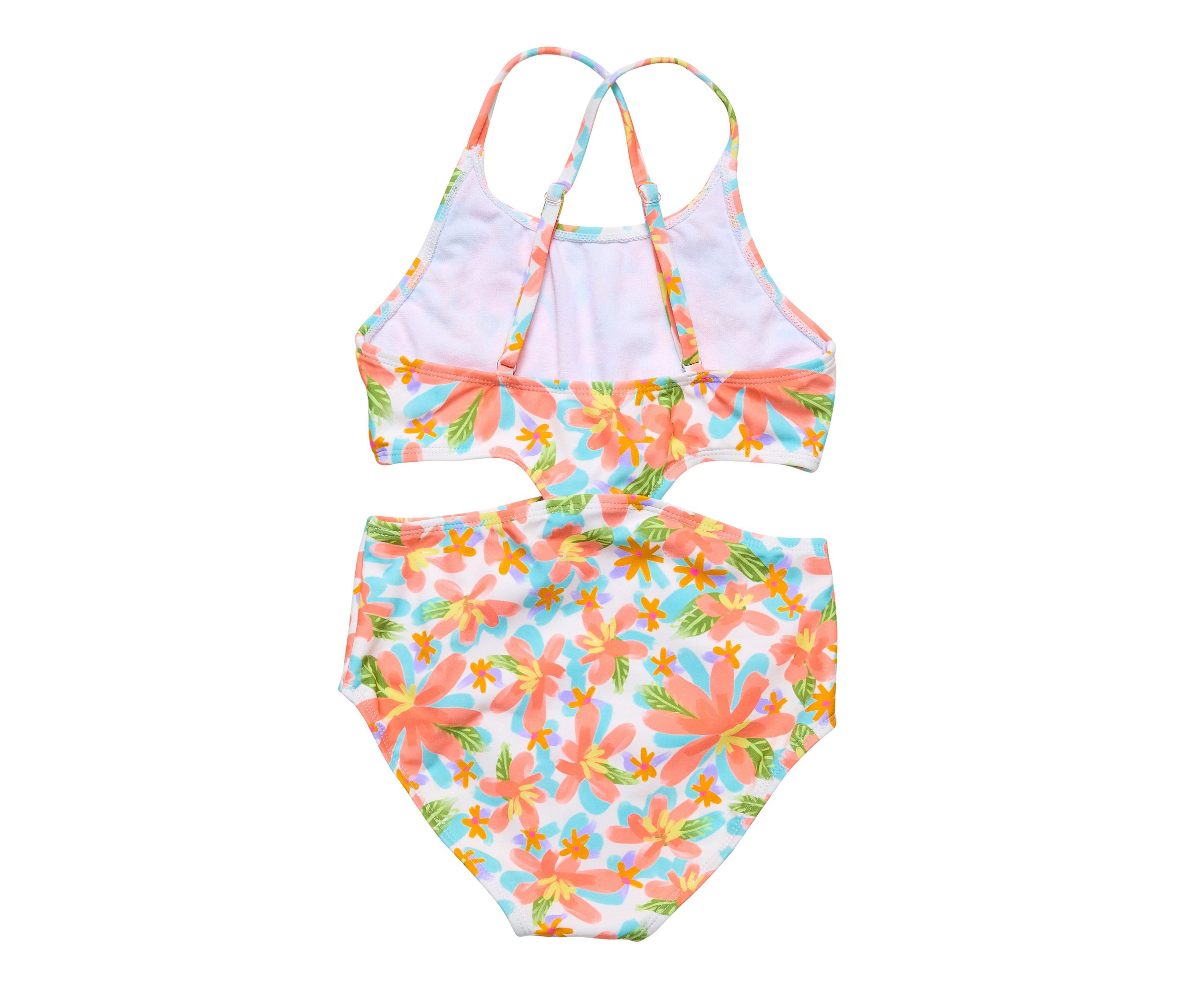 Hawaiian Luau Sustainable Cut Out Swimsuit