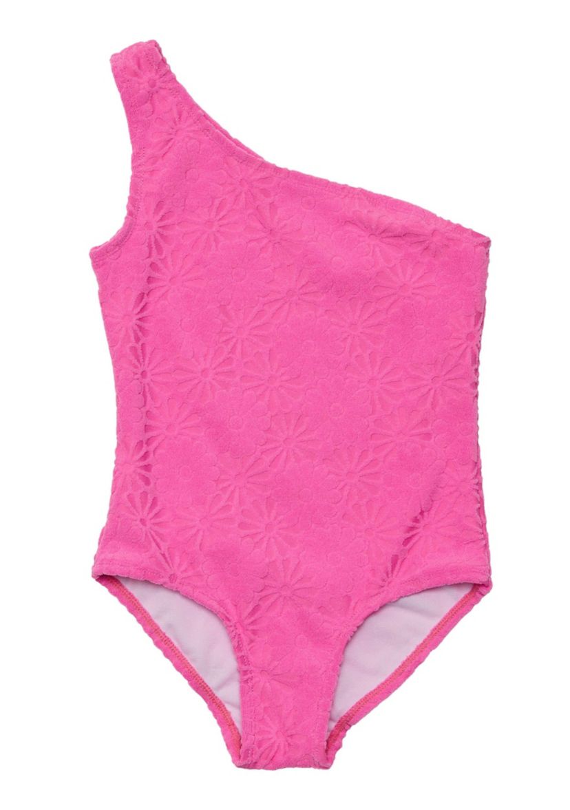 Bubblegum Bloom One Shoulder Swimsuit