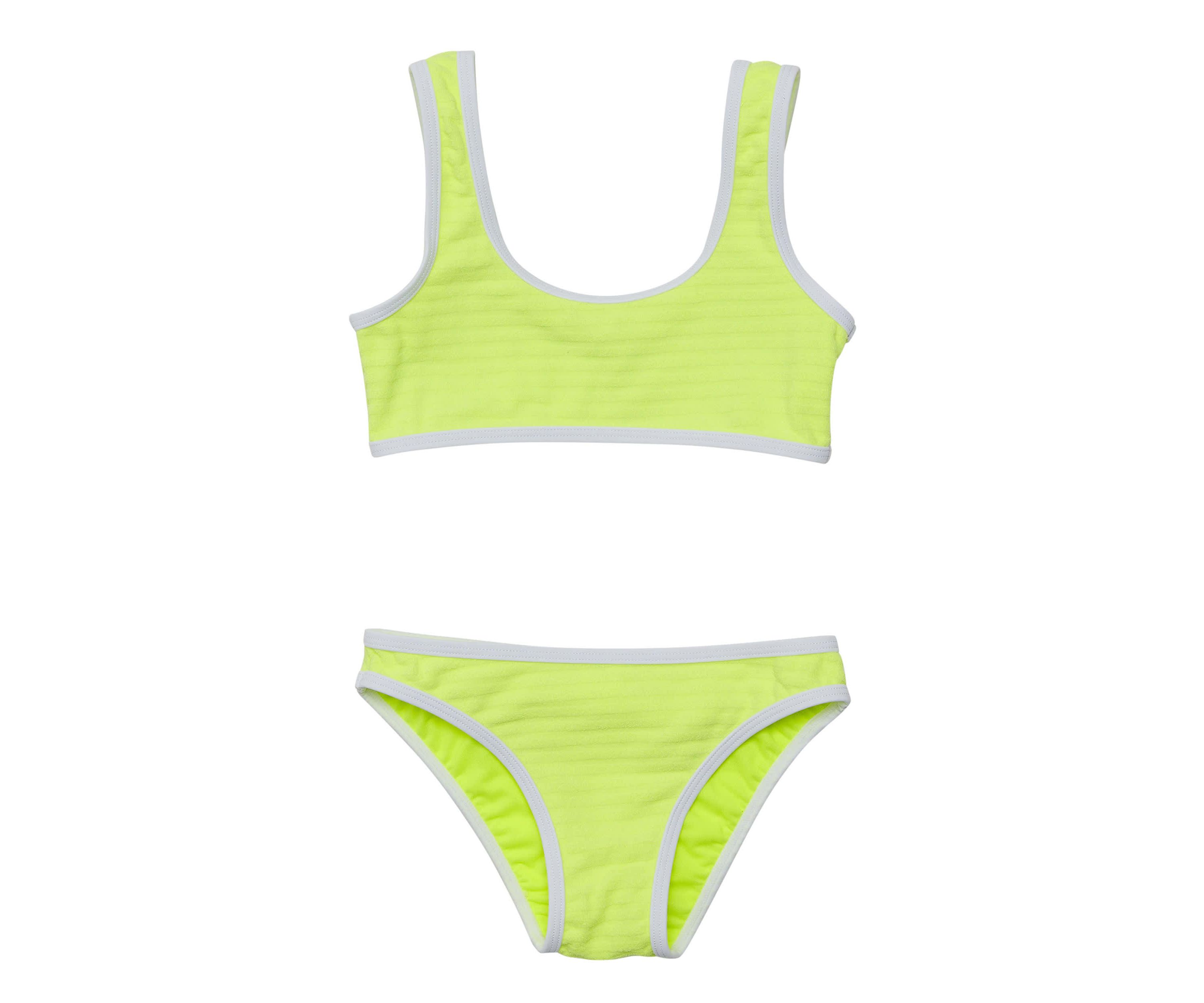 Citron Zest Crop Bikini
