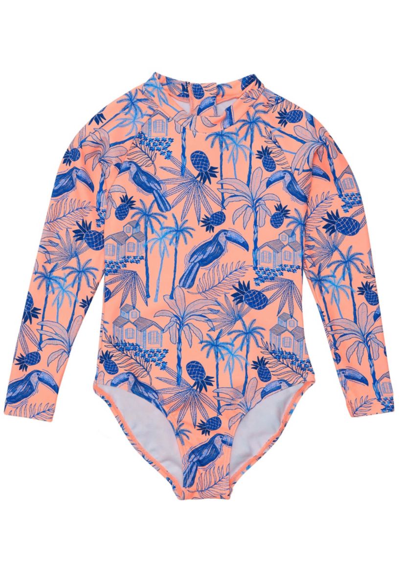Tropicana Vacay Sustainable LS Surf Suit