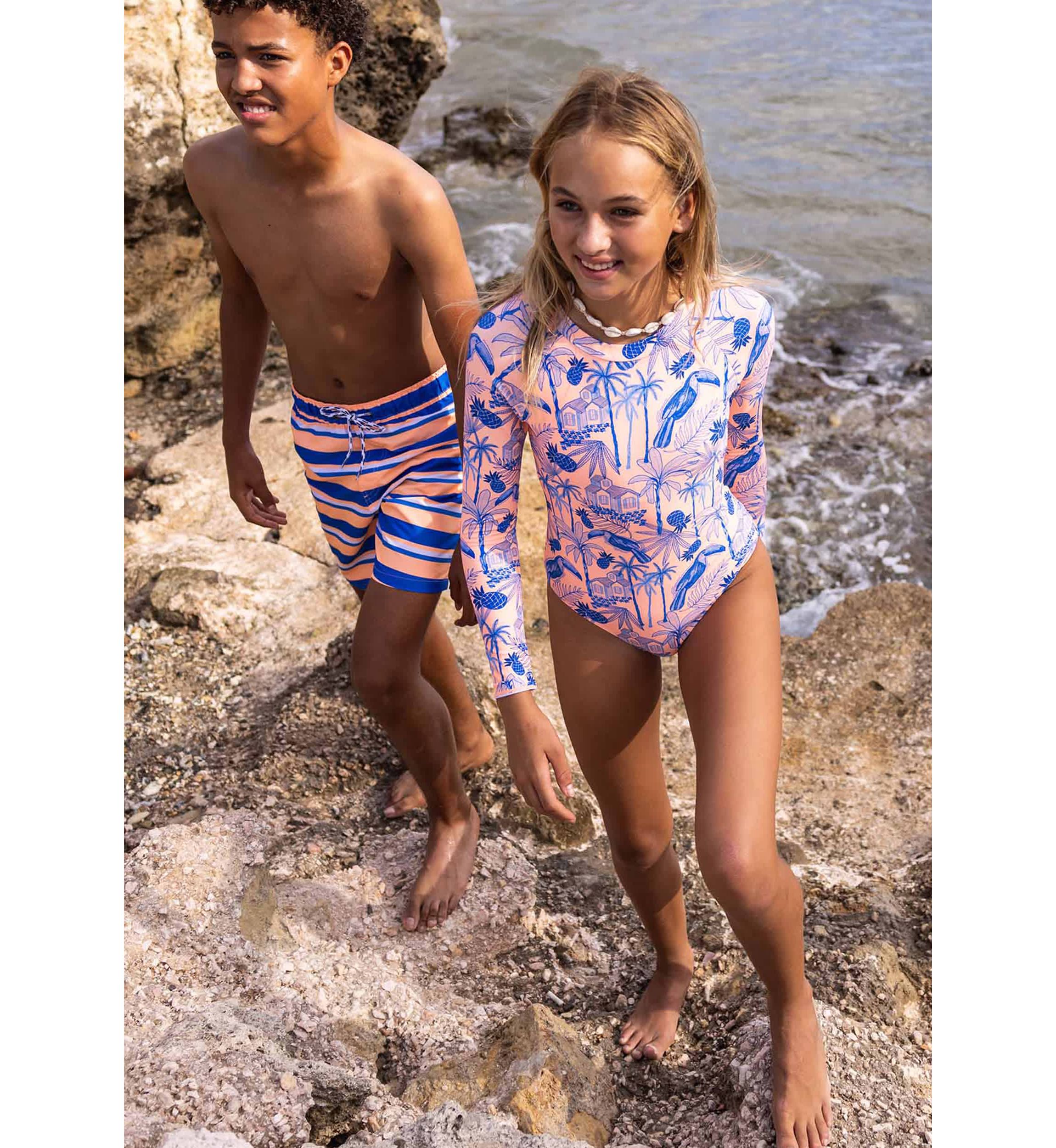Tropicana Vacay Sustainable LS Surf Suit