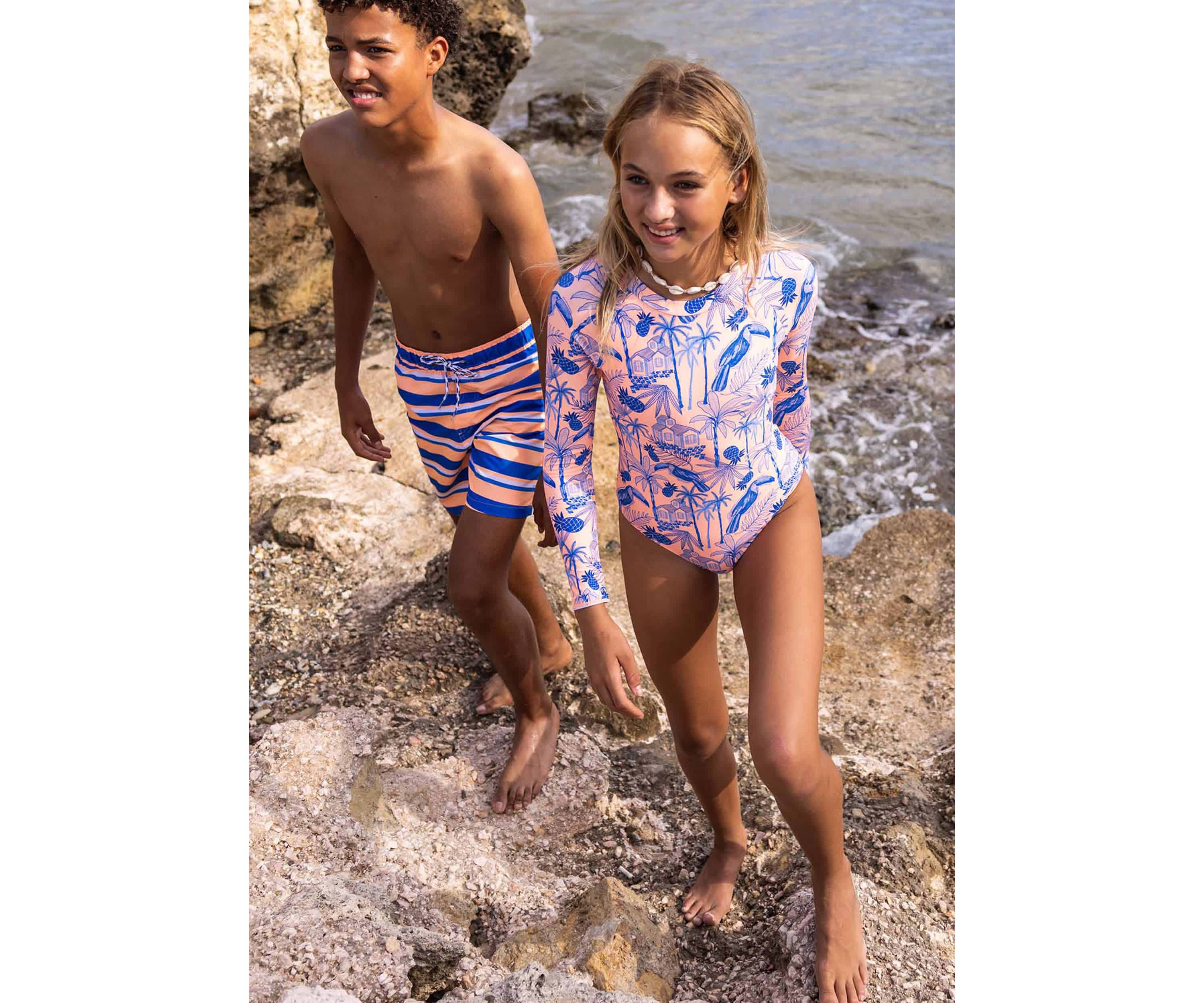 Tropicana Vacay Sustainable LS Surf Suit