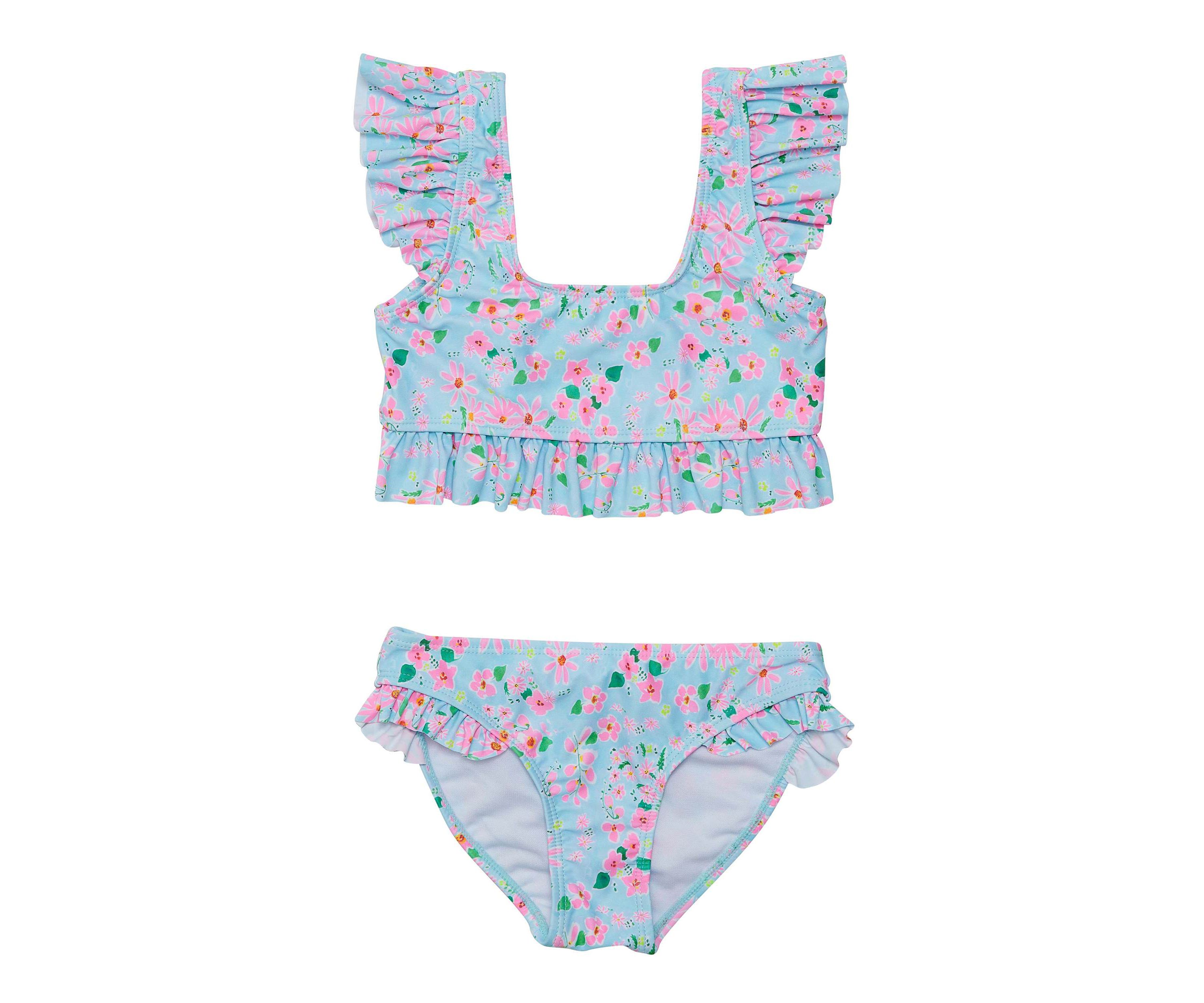 Daisy Chain Frilled Crop Bikini