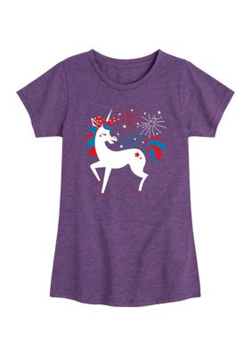 Girls 7-16 Afro Unicorn Graphic Tee