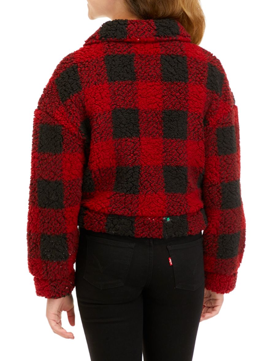 Girls 7-16 Buffalo Plaid Shacket