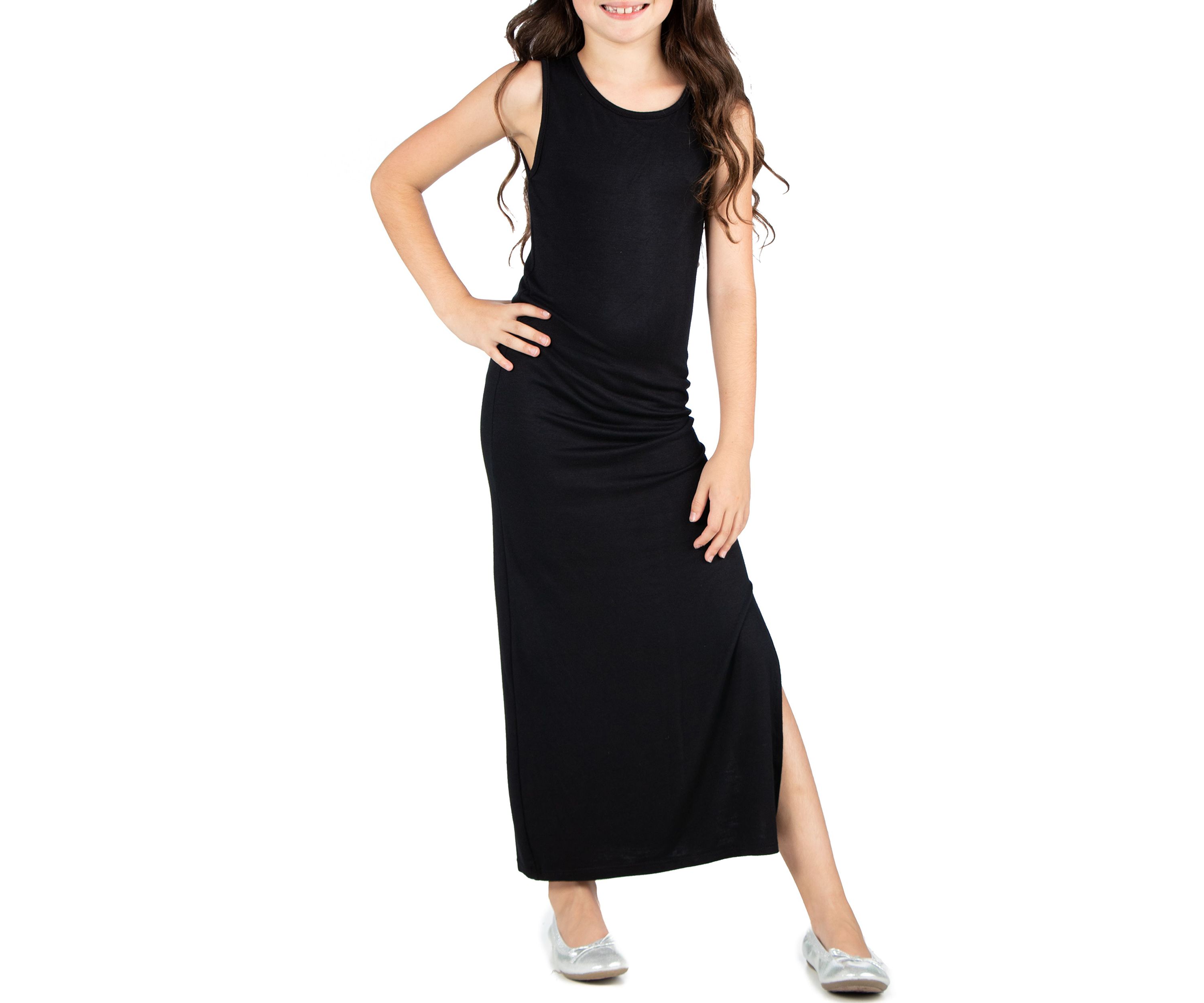 Girls Side Slit Maxi Dress