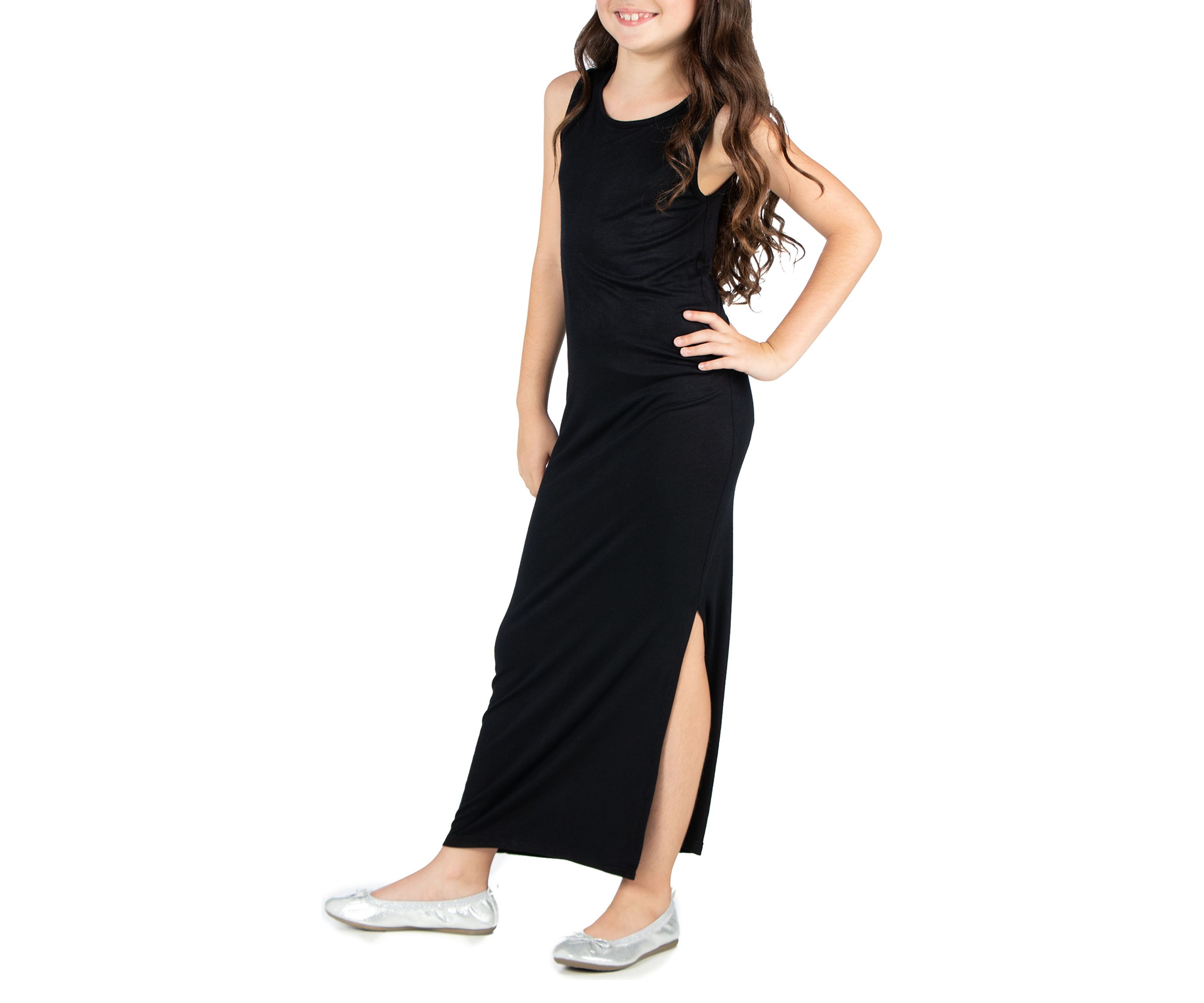 Girls Side Slit Maxi Dress