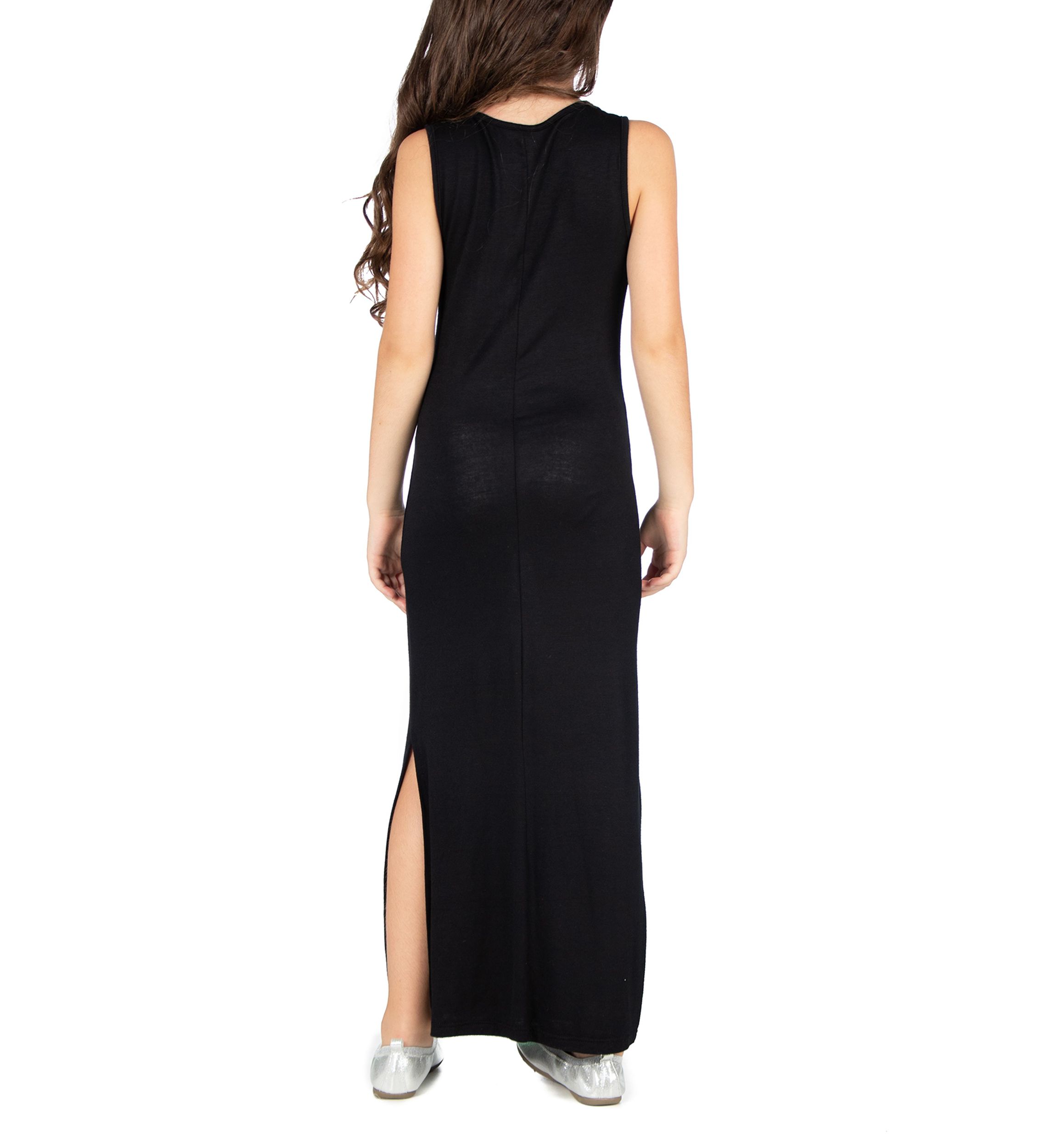Girls Side Slit Maxi Dress