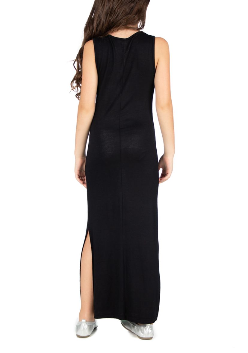 Girls Side Slit Maxi Dress