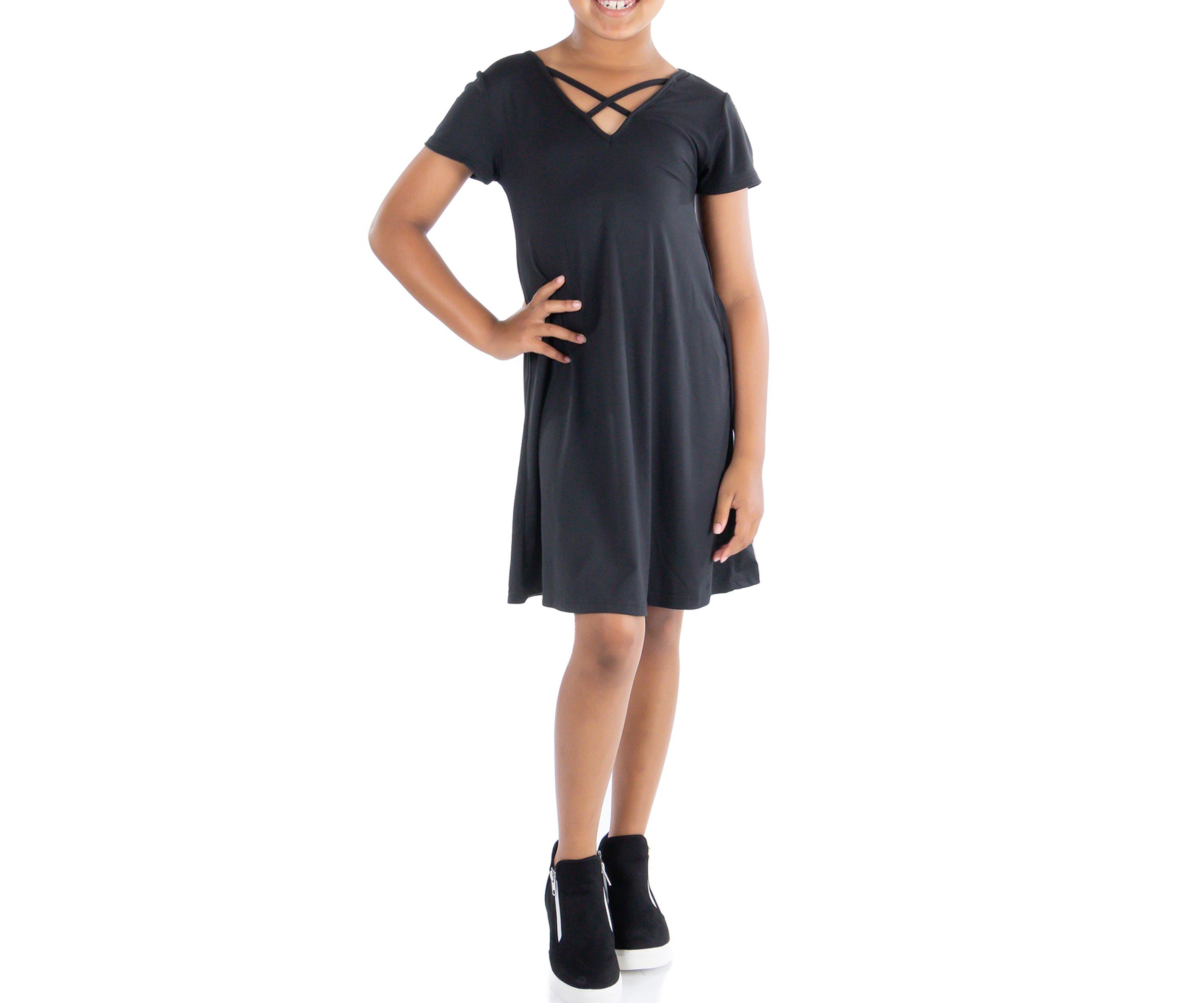 Girls Short Sleeve T Shirt Dress
