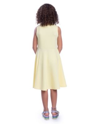 Girls Sleeveless Knee Length Fit and Flare Dress