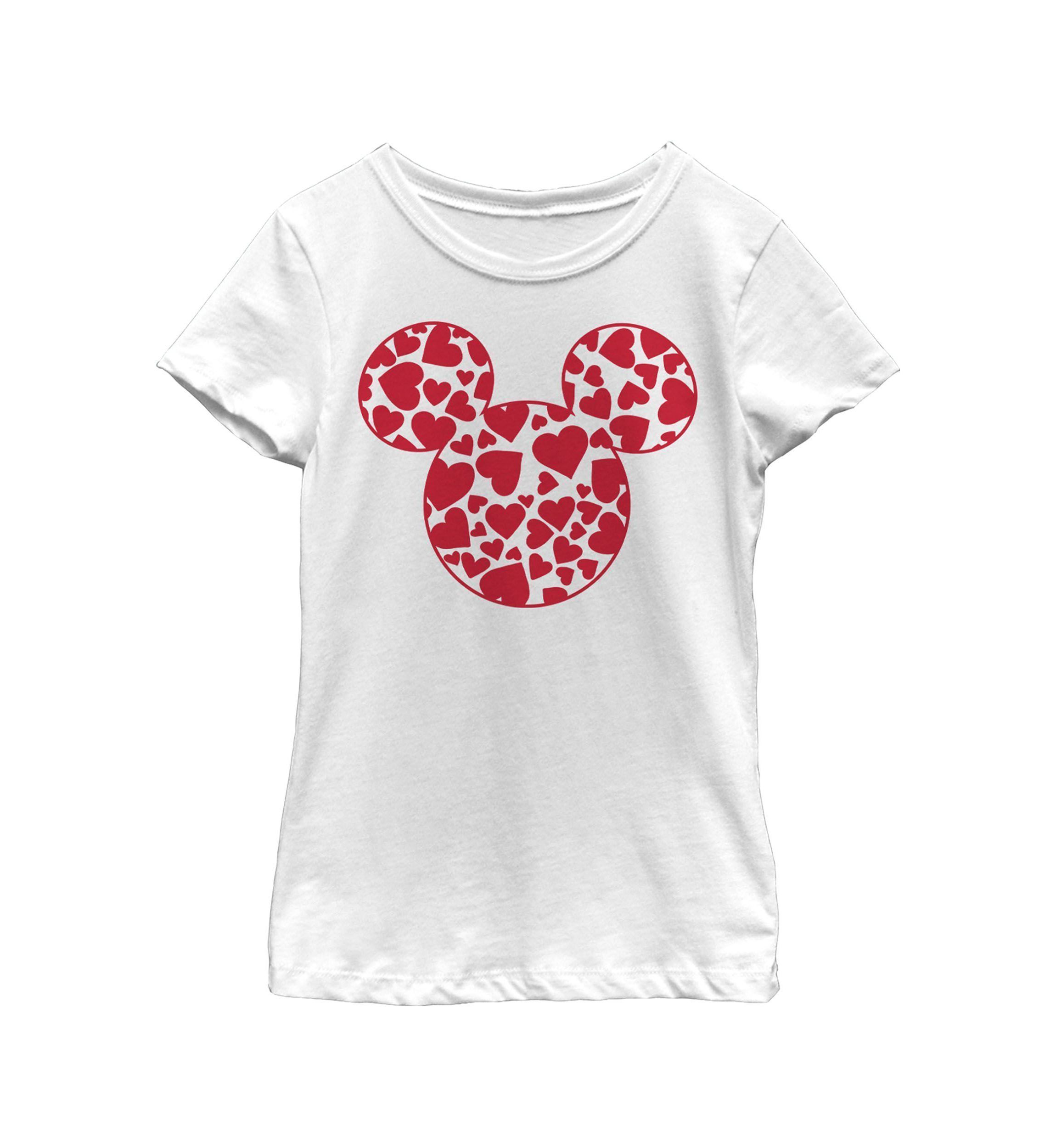 Mickey Hearts Fill Graphic T-Shirt