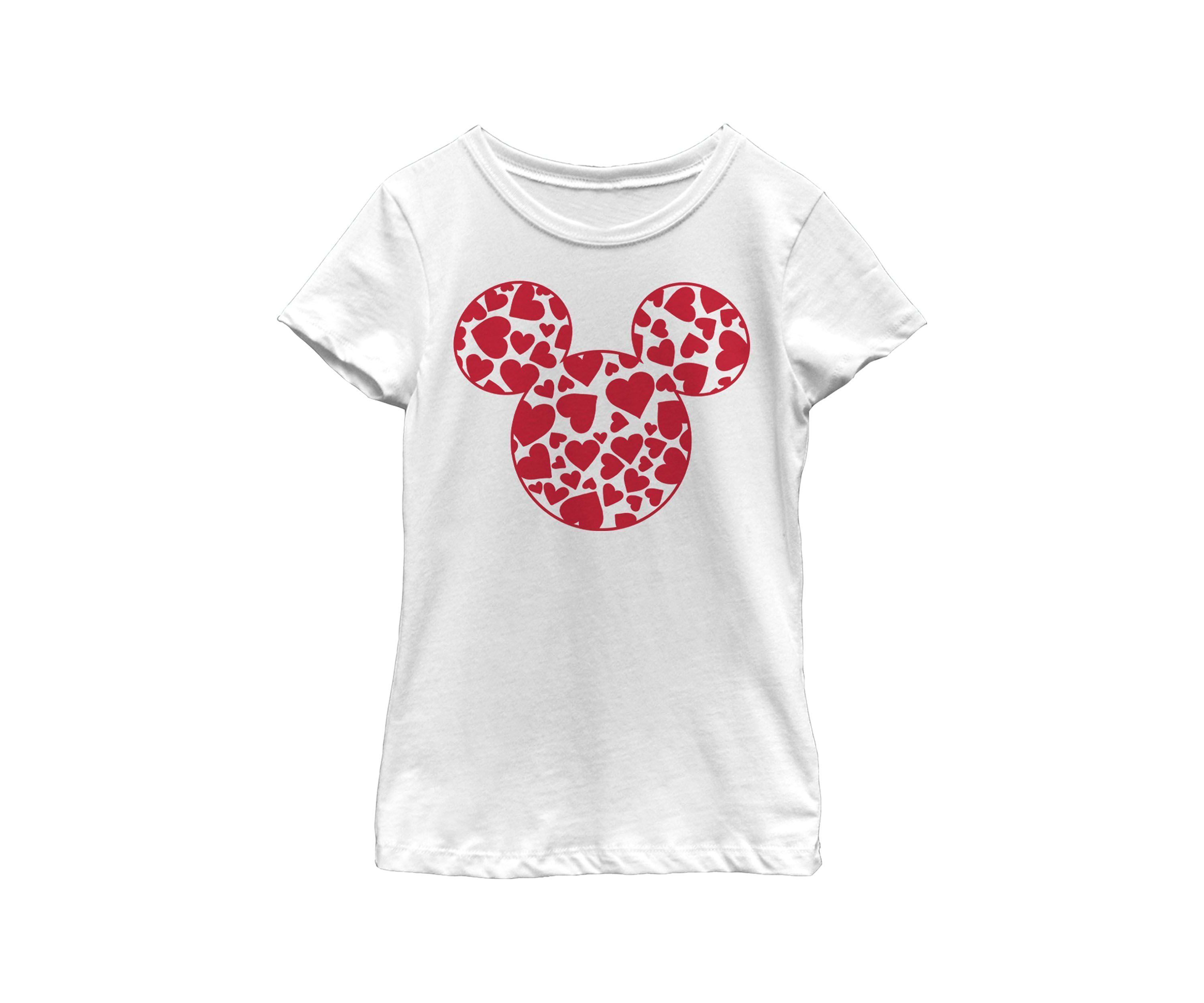 Mickey Hearts Fill Graphic T-Shirt