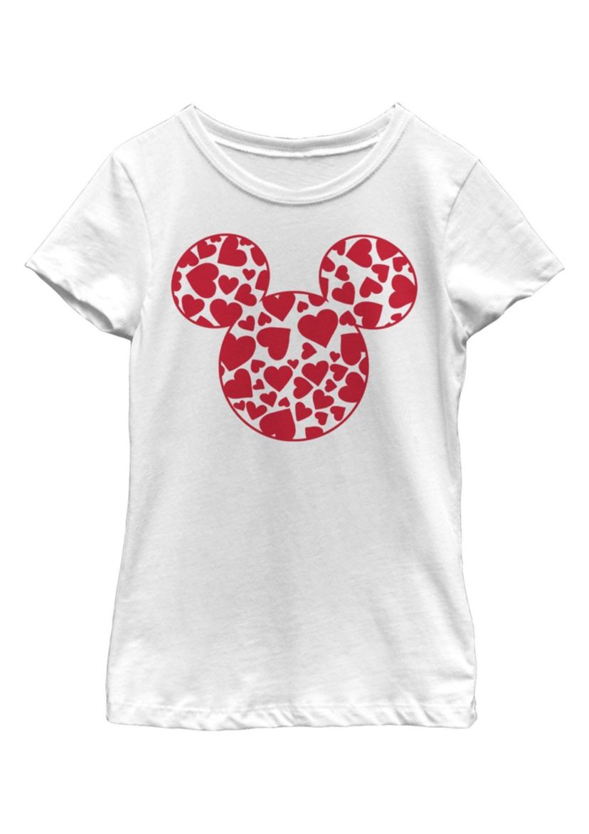 Mickey Hearts Fill Graphic T-Shirt
