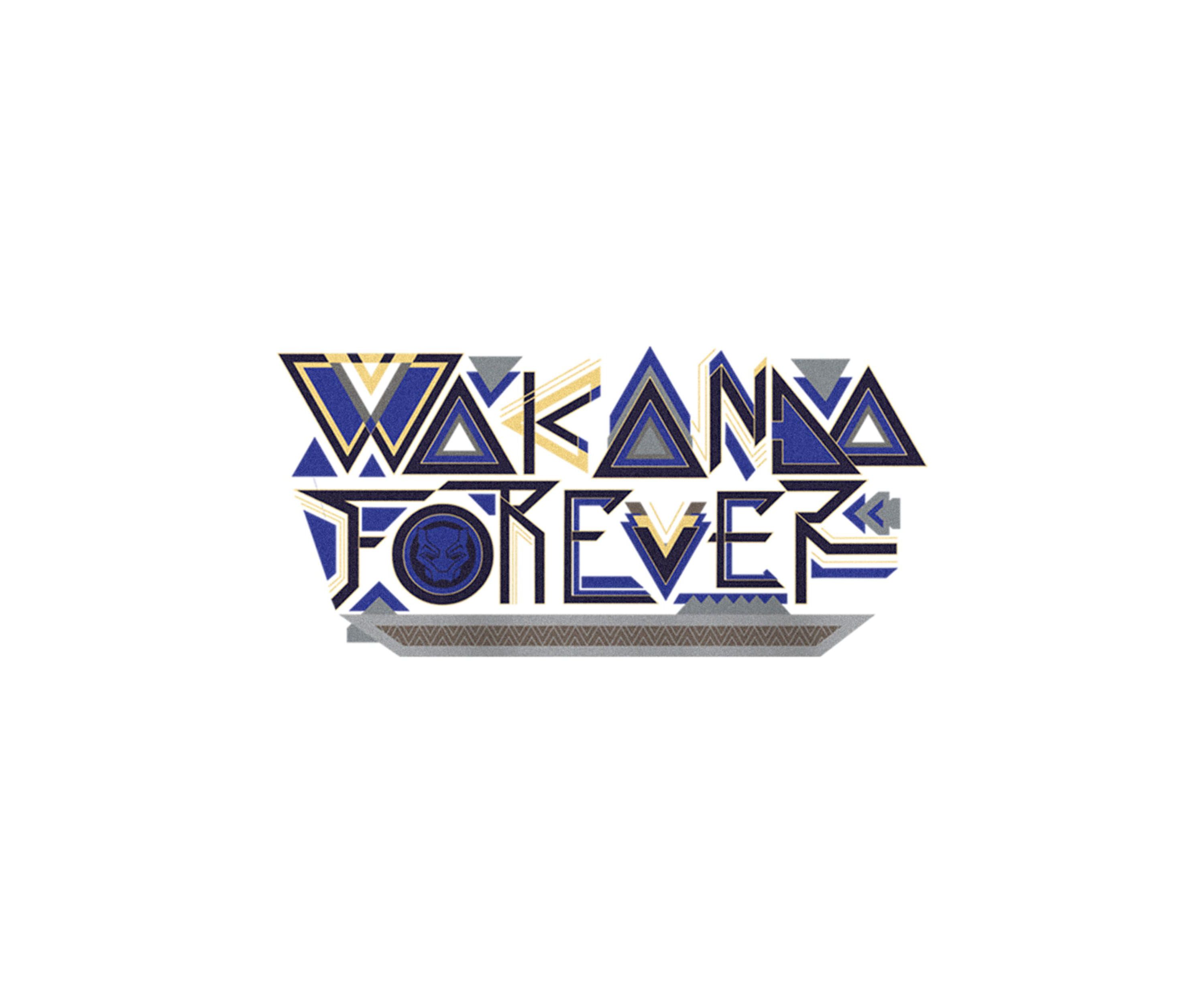 Wakanda Forever Pattern Graphic T-Shirt
