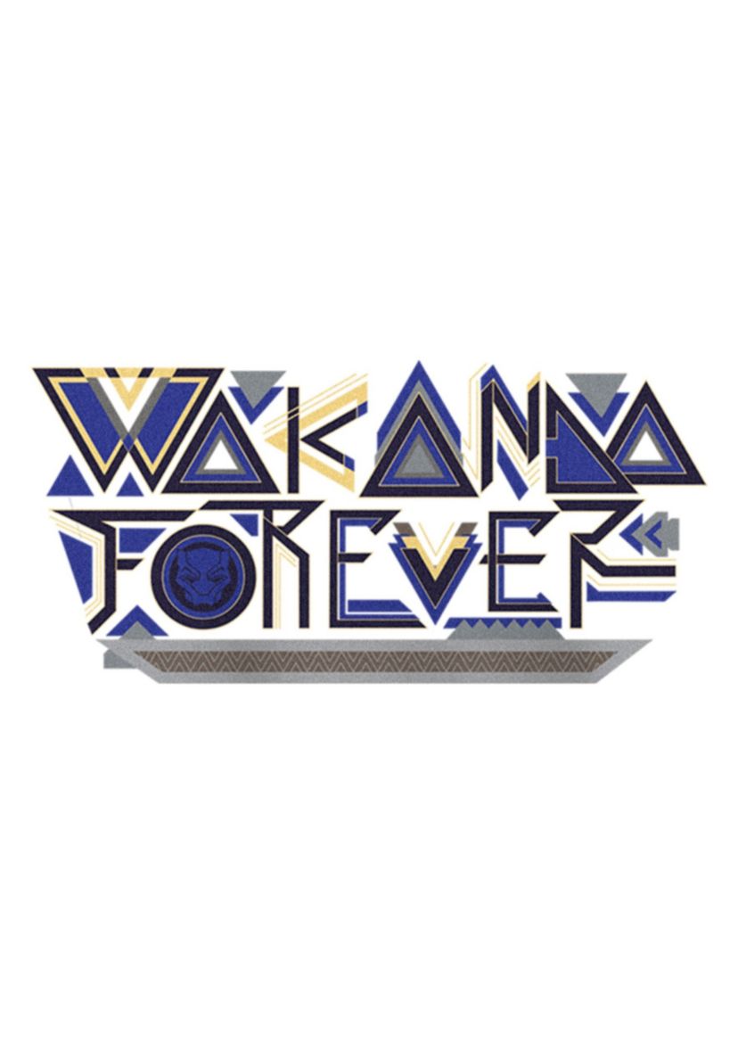 Wakanda Forever Pattern Graphic T-Shirt