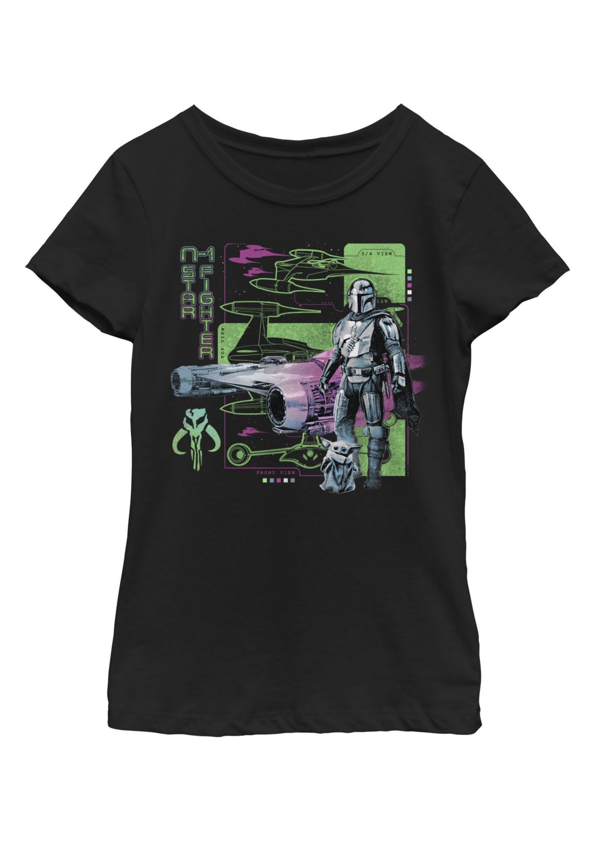 Front Top Views Graphic T-Shirt