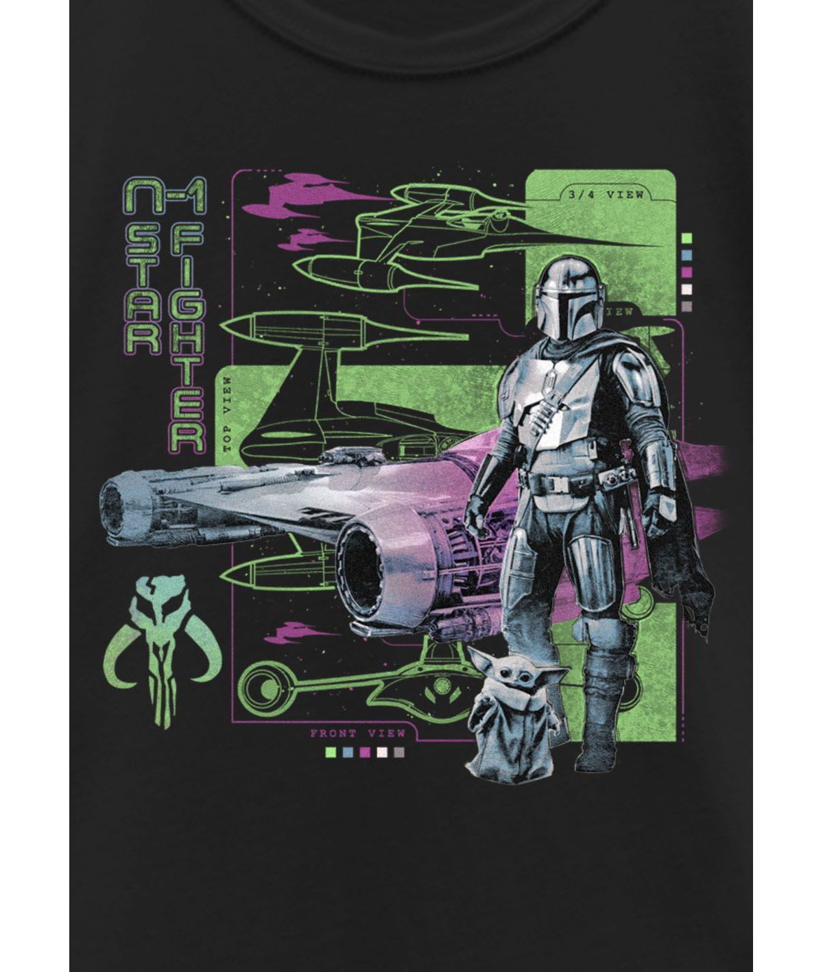 Front Top Views Graphic T-Shirt