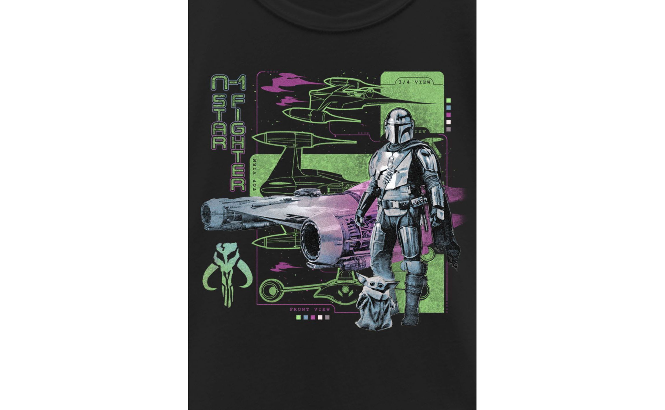Front Top Views Graphic T-Shirt