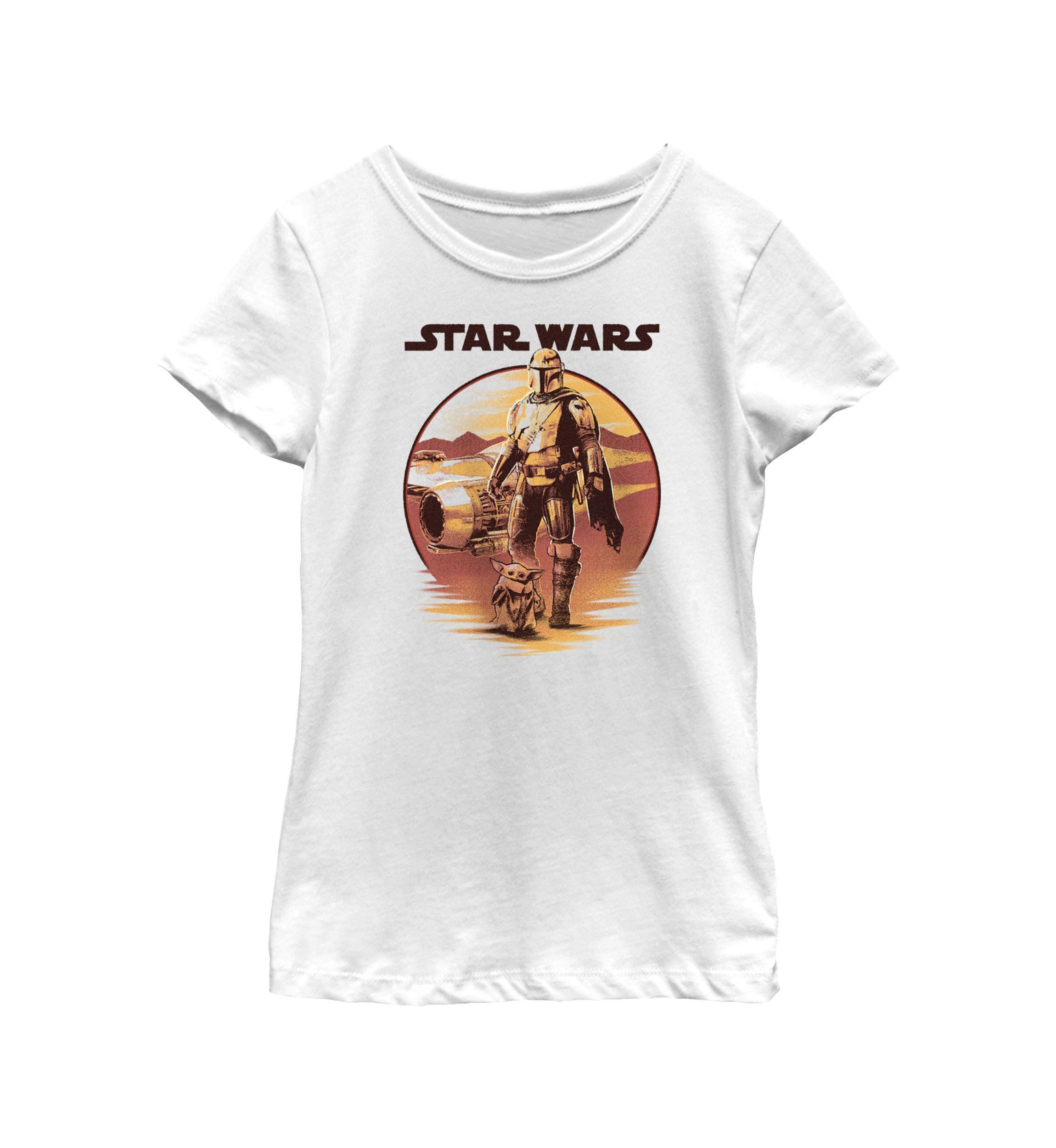 Sunset Mando Grogu Graphic T-Shirt